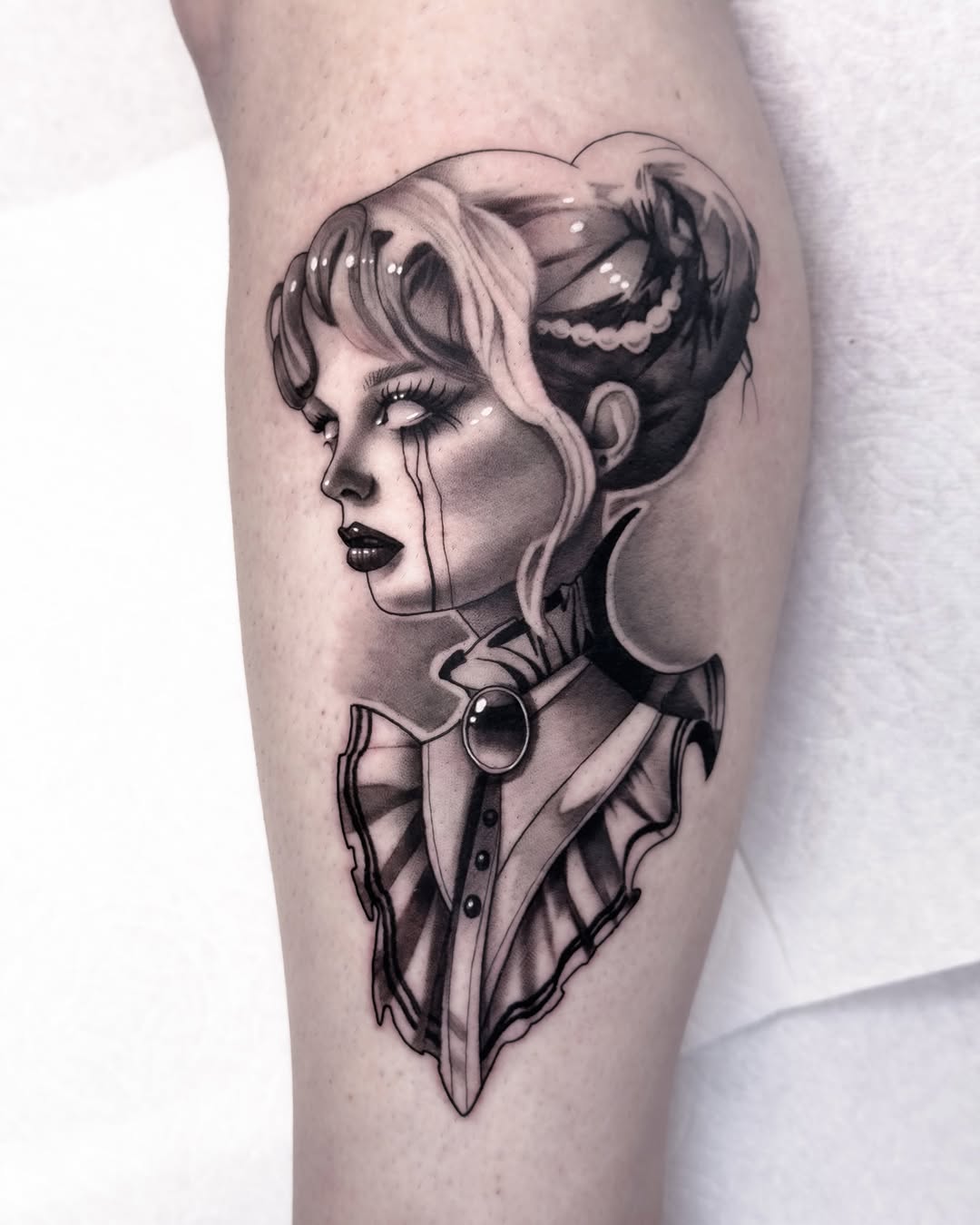 Tattoo by @tommytattoo333 — black_and_grey, realism