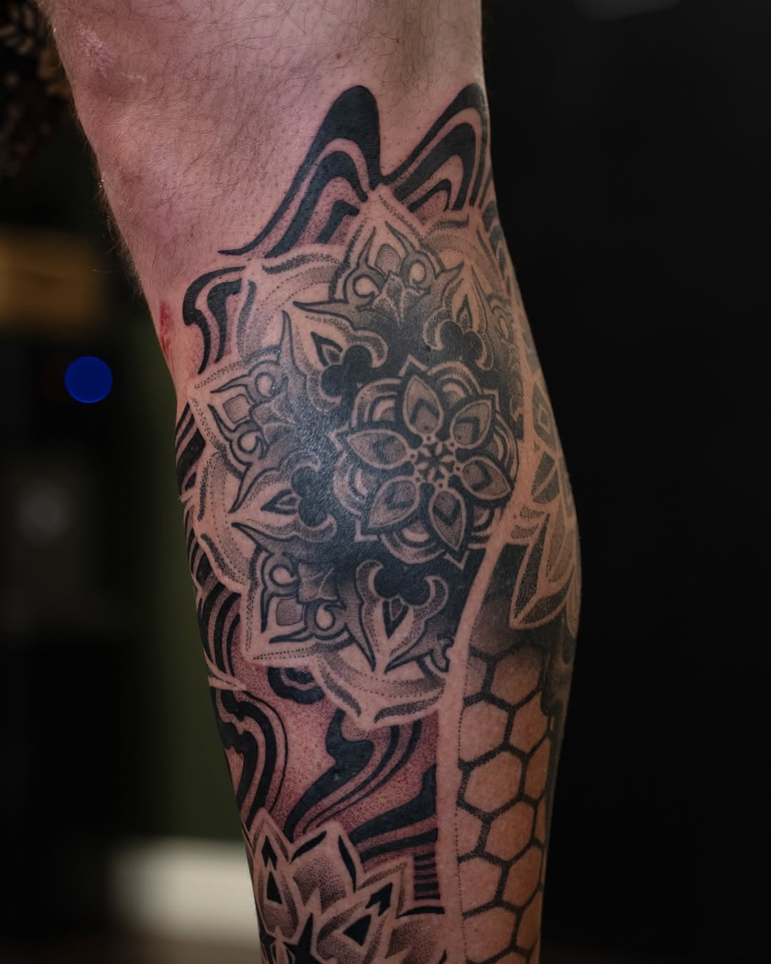 Tattoo by @largedrpeppa β geometric, dotwork