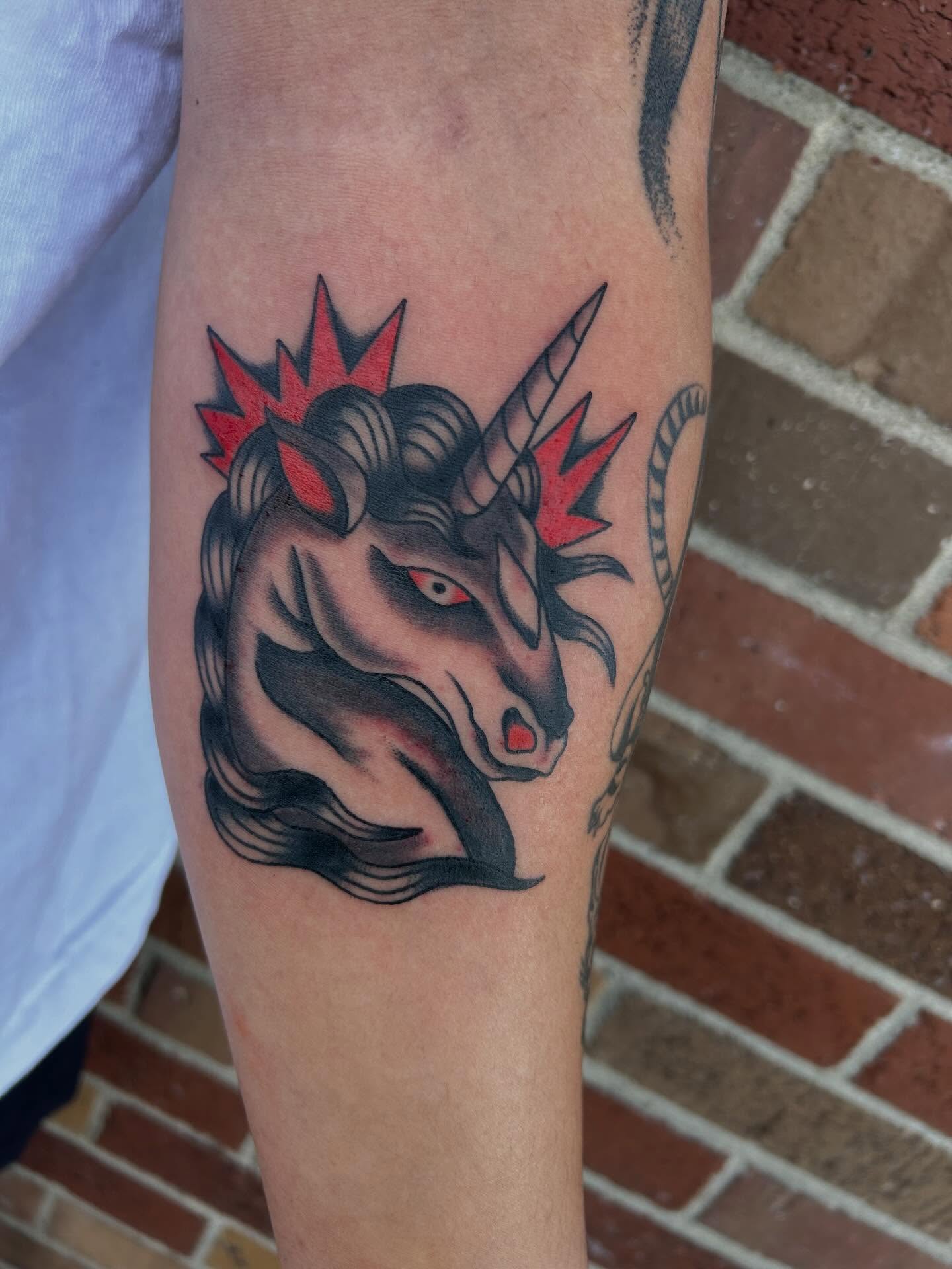 Tattoo by @donny_sinns — american_traditional, dark_realism