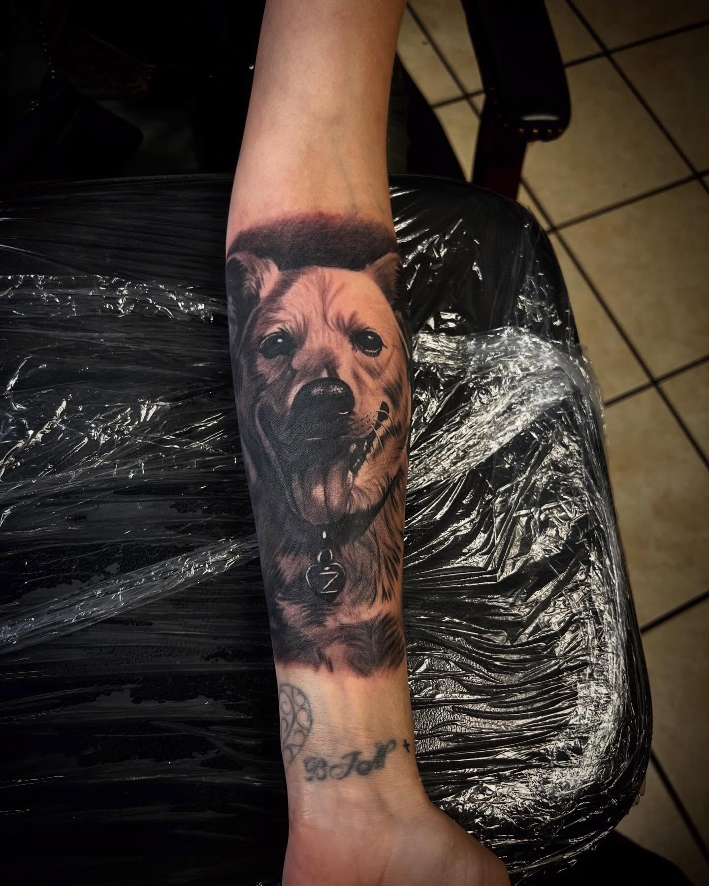 Tattoo by @marky_chavez โ realism, black_and_grey