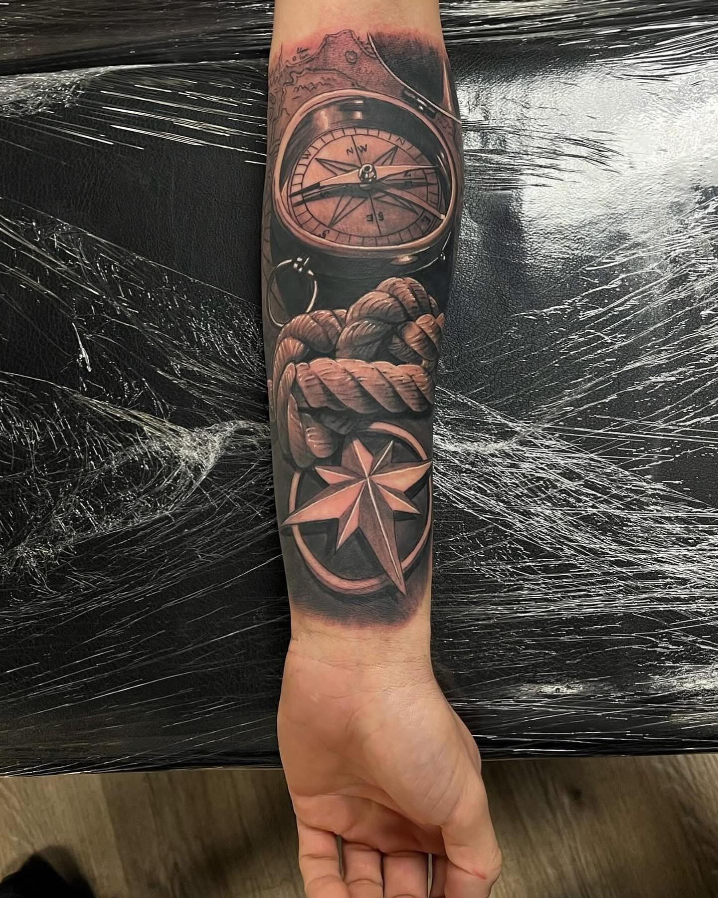 Tattoo by @marky_chavez โ realism, black_and_grey