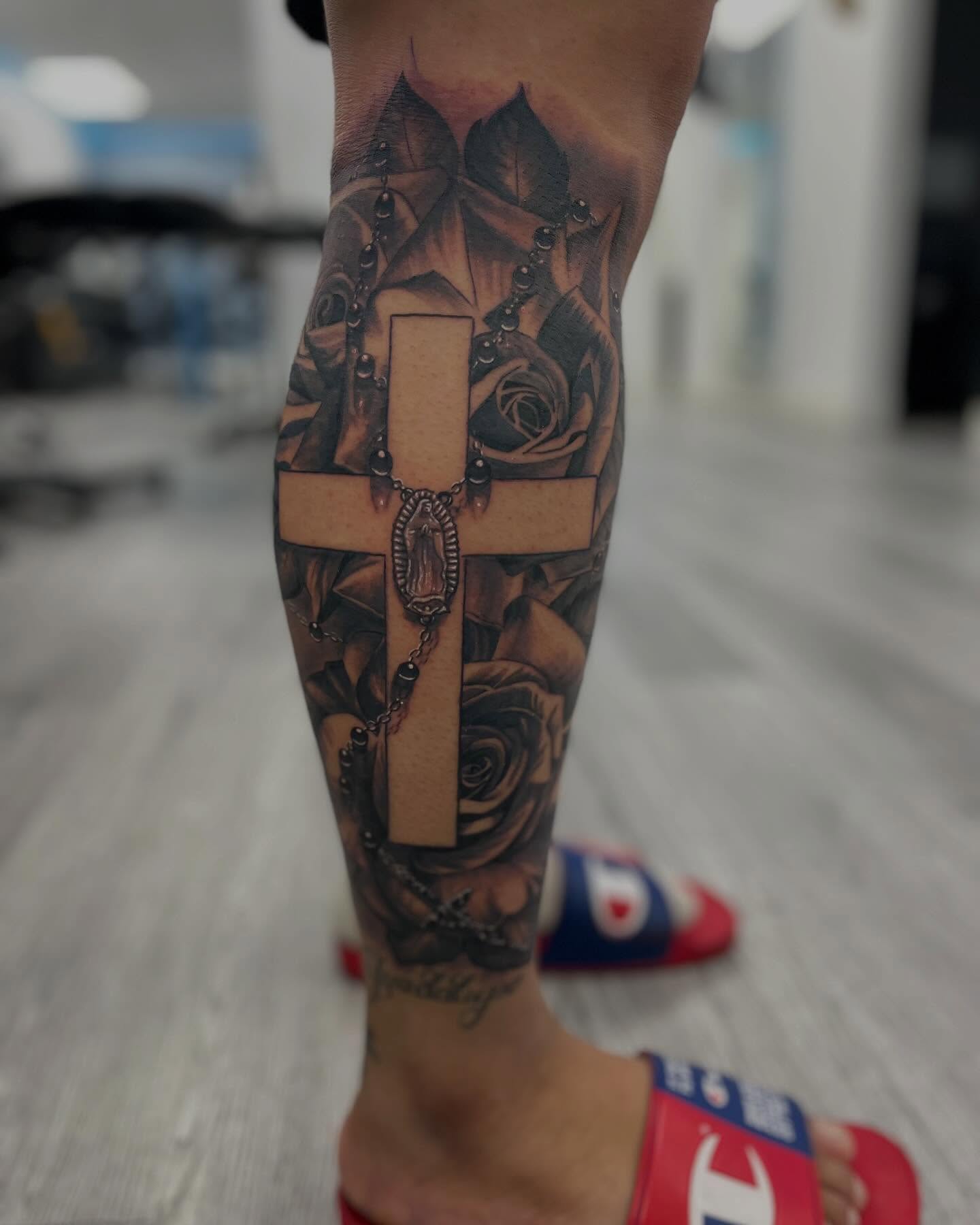 Tattoo by @marky_chavez โ black_and_grey, realism