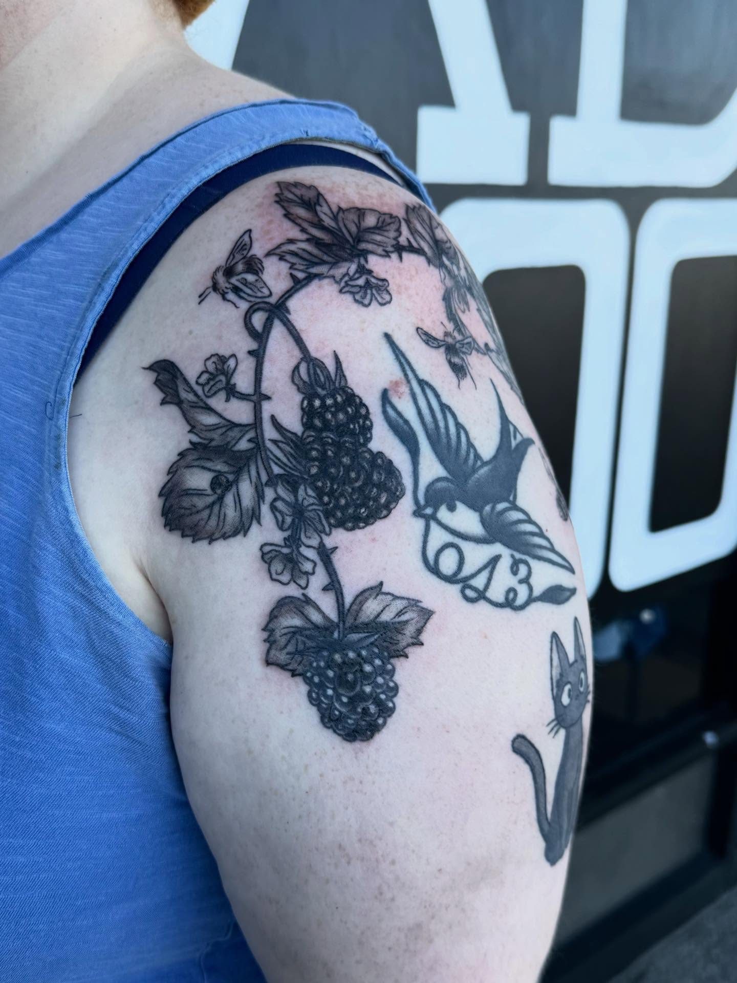 Tattoo by @beetle_babe_art_ — black_and_grey
