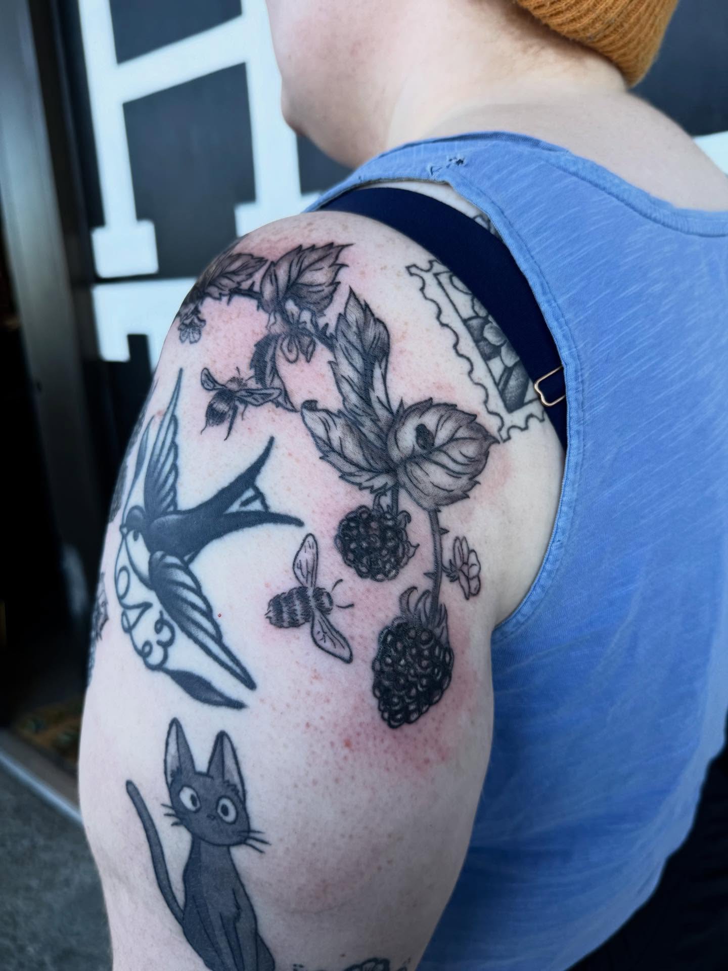 Tattoo by @beetle_babe_art_ — black_and_grey
