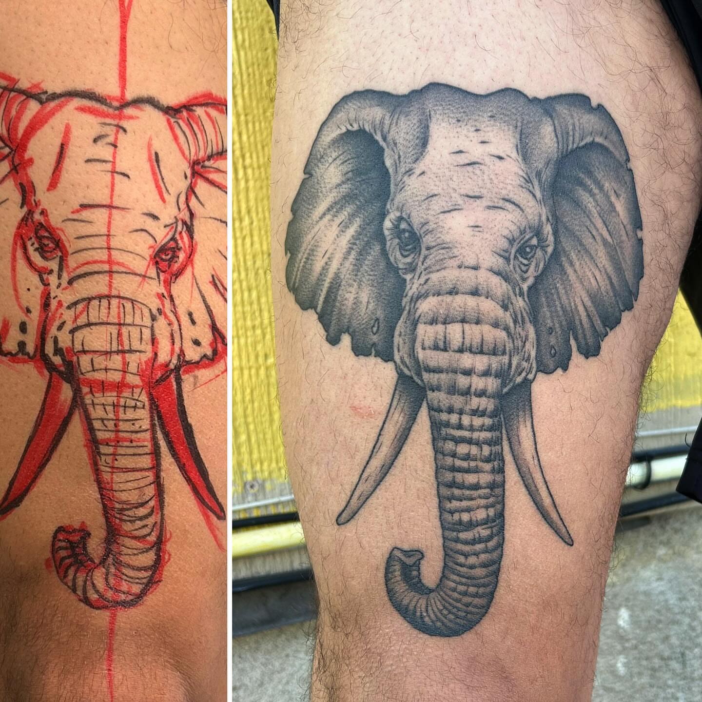 Tattoo by @lastblakeonearth — black_and_grey