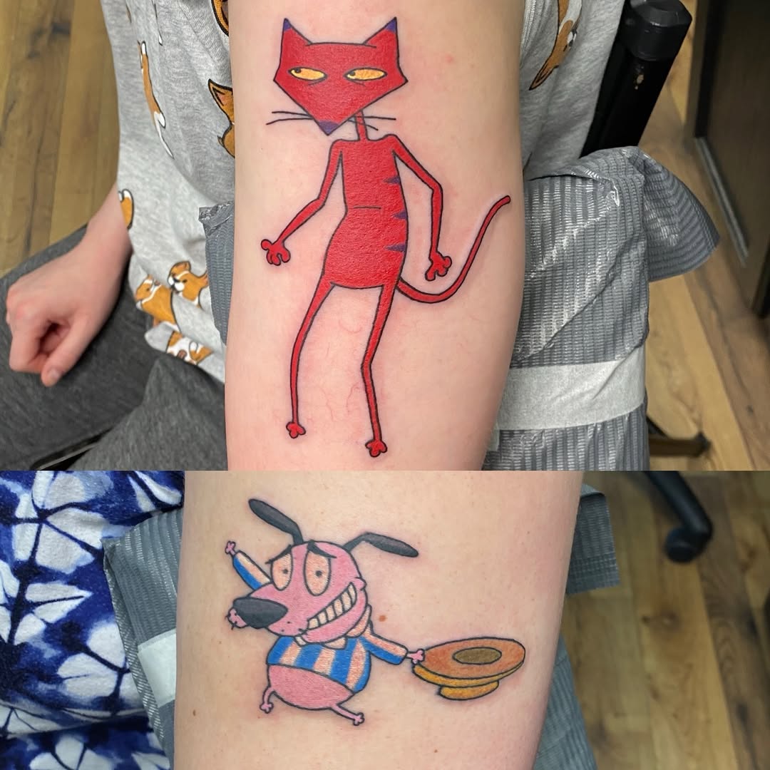 Tattoo by @unluckymoon โ new_school, anime