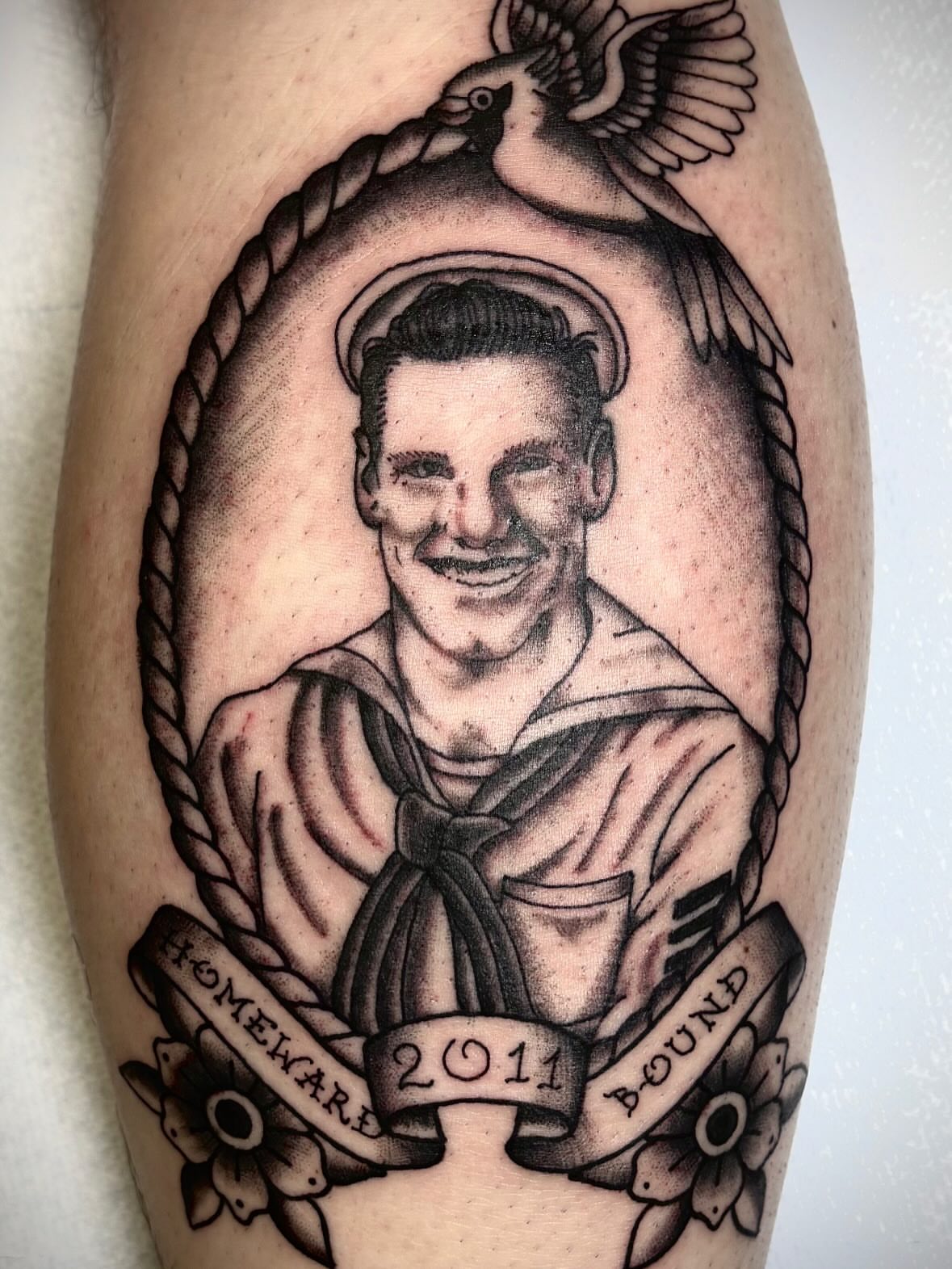 Tattoo by @jddoestattoos — black_and_grey, realism