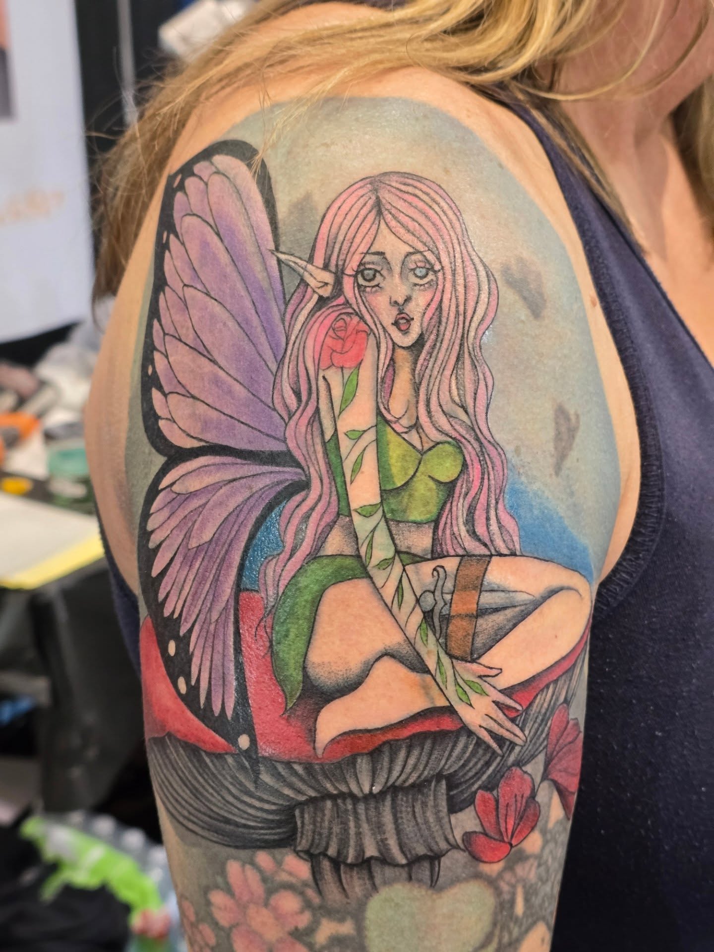 Tattoo by @rachel.tattoos — new_school, illustrative