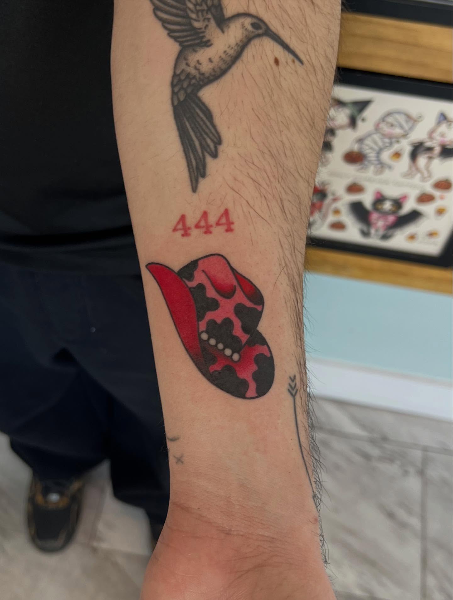 Cowboy hat realism tattoo on the forearm by 𝖆𝖑𝖞𝖘𝖘𝖆 ☽