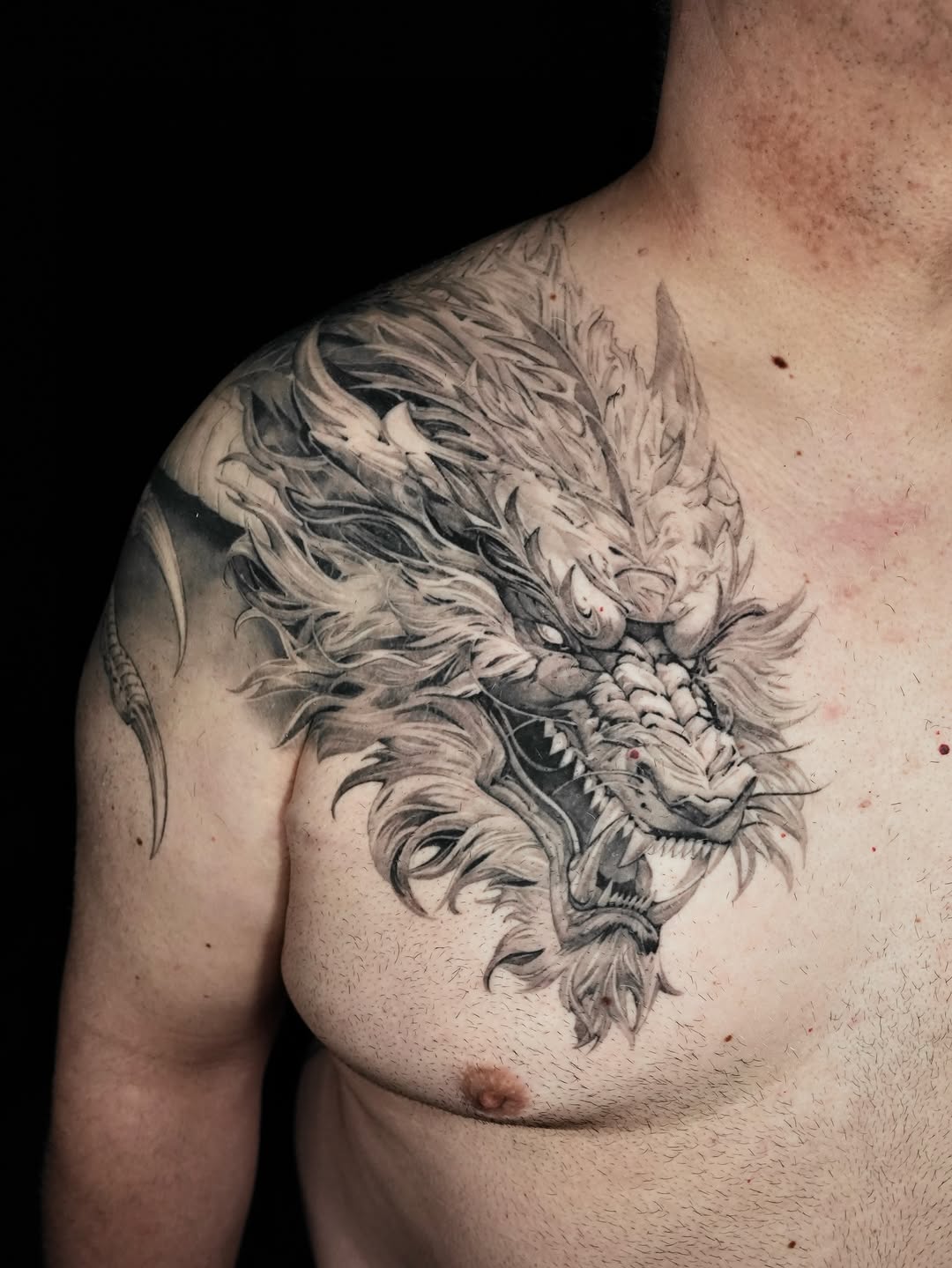Tattoo by @brawdertattoo — realism, black_and_grey