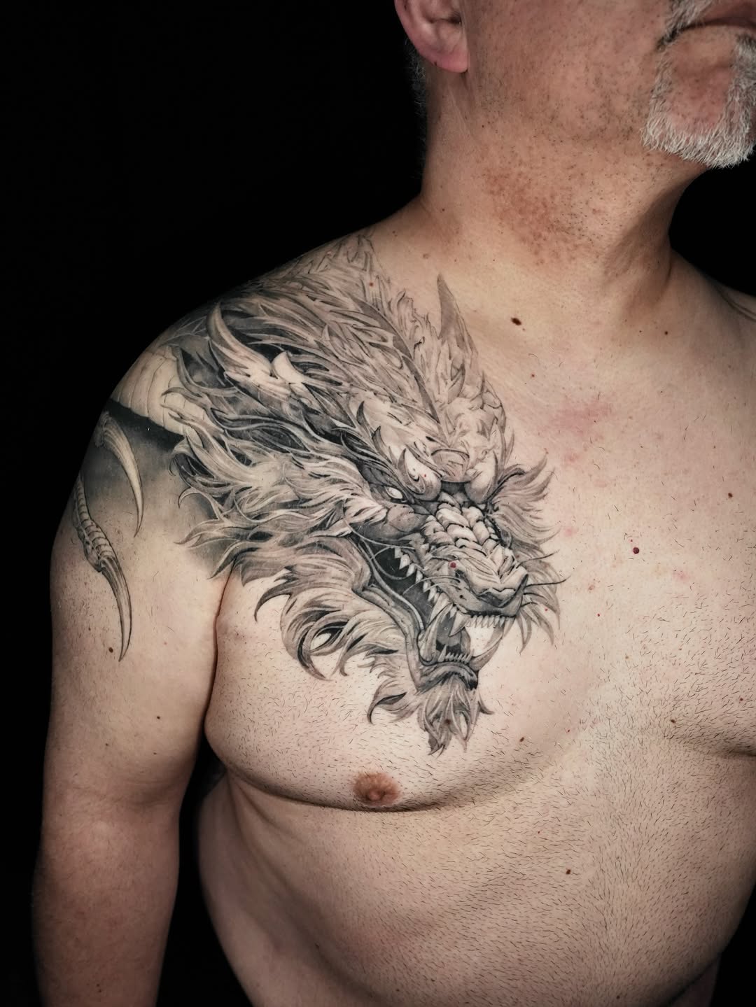 Tattoo by @brawdertattoo — realism, black_and_grey