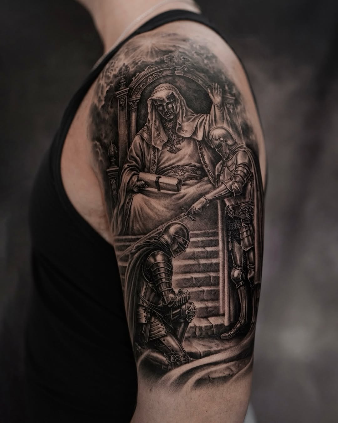 Tattoo by @sean_tattoos — realism, black_and_grey