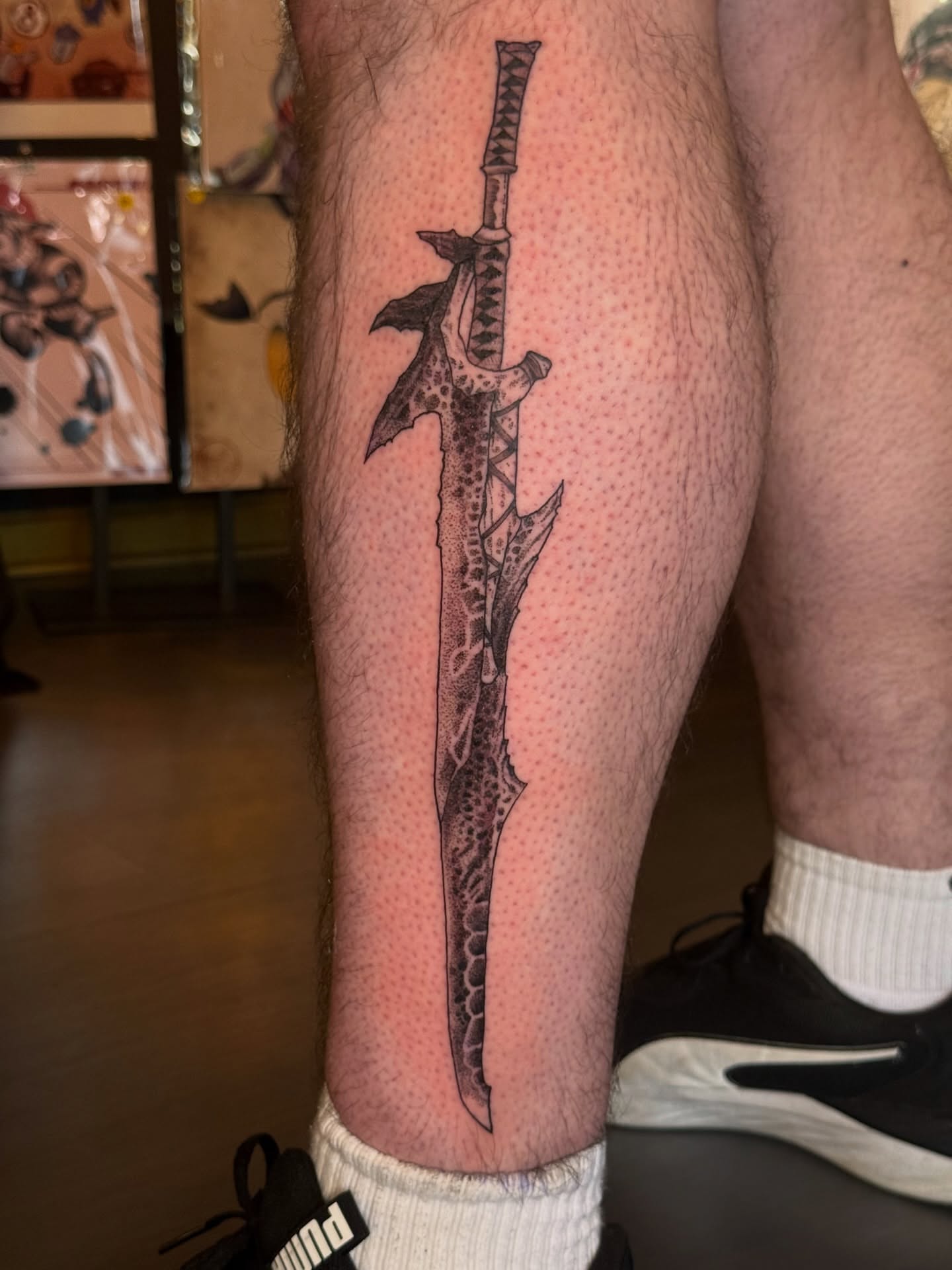 Tattoo by @erinmorbidtattoo — dotwork, black_and_grey