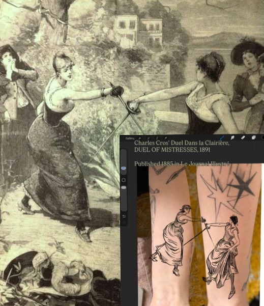 Tattoo by @tatertottats — illustrative