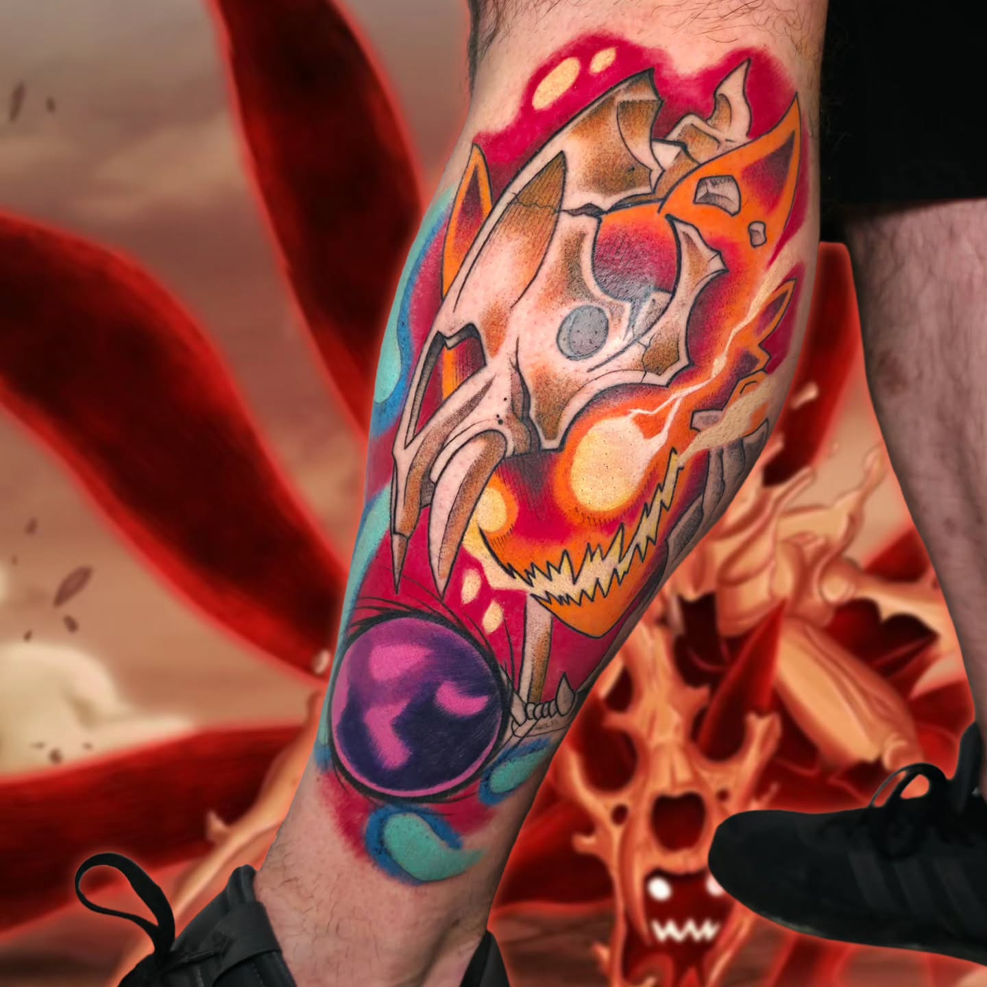 Tattoo by @narliehoodman — dotwork, surrealism