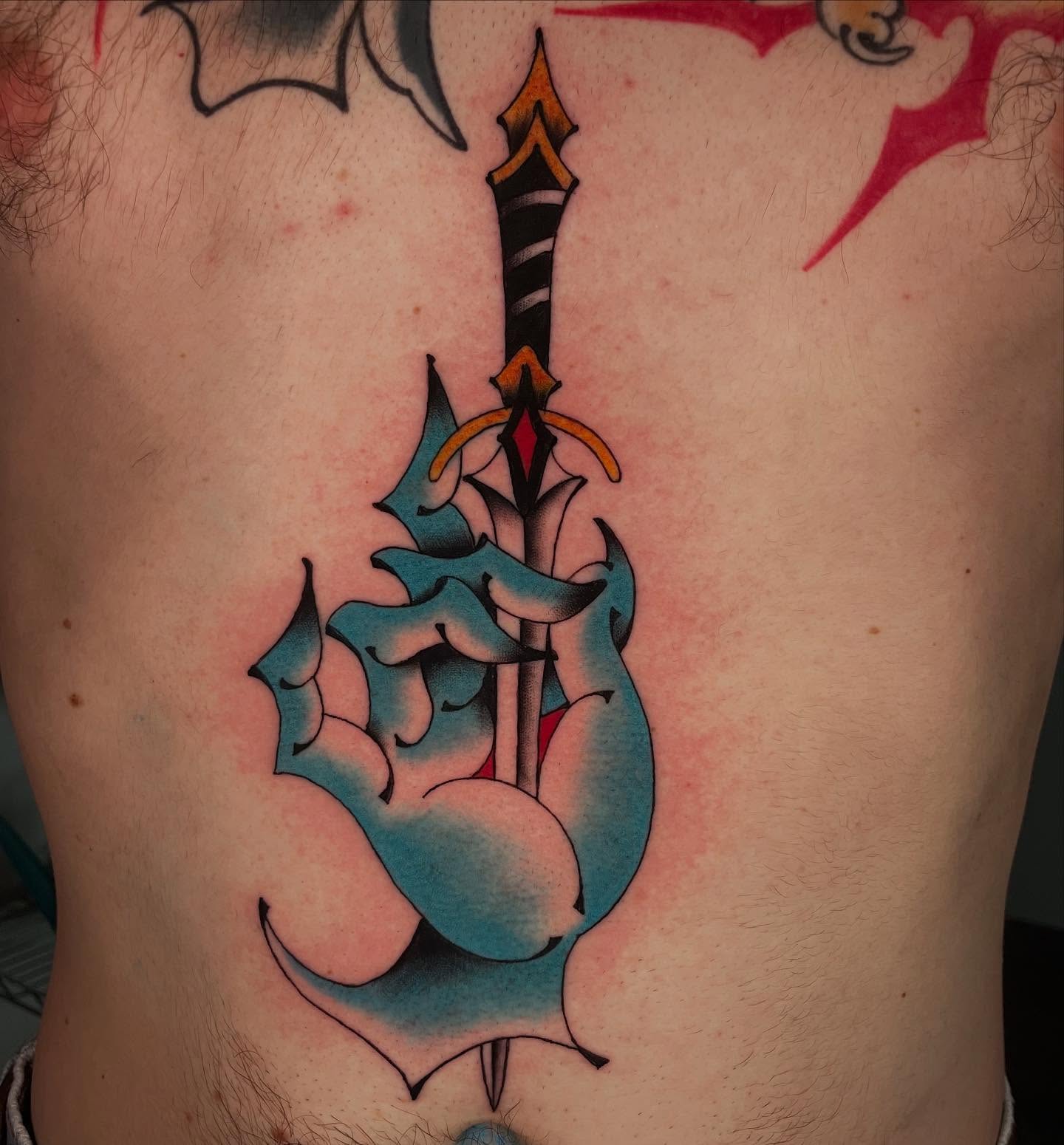 Tattoo by @zurdouno — american_traditional, geometric
