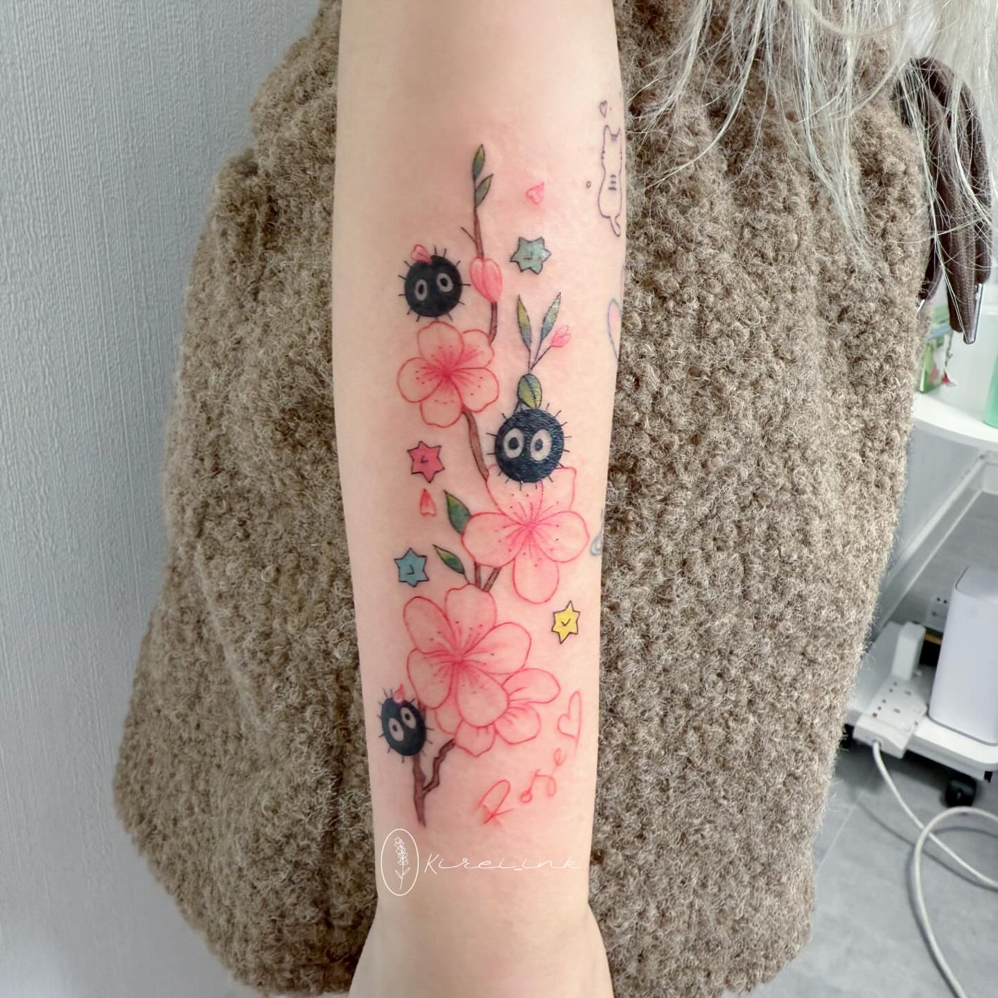 Tattoo by @kireiink_rose — watercolor, anime