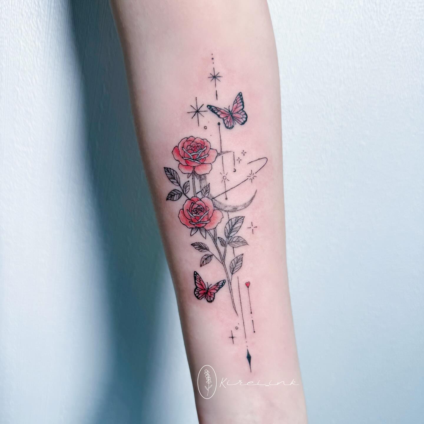 Tattoo by @kireiink_rose — dotwork, realism