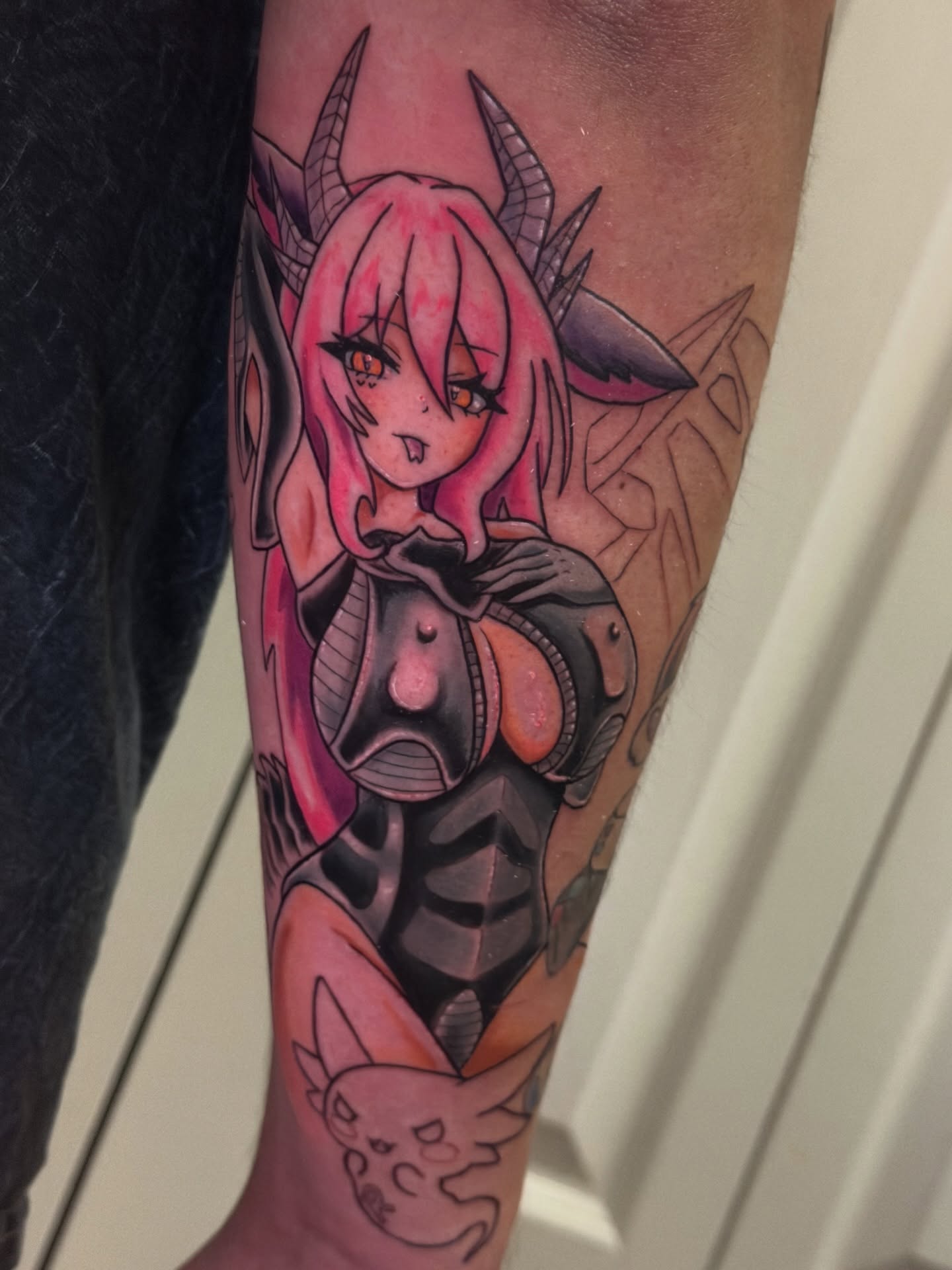 Anime character anime tattoo on the forearm by 𝑲𝒂𝒊𝒕 𝑨𝒏𝒅𝒆𝒓𝒔𝒆𝒏