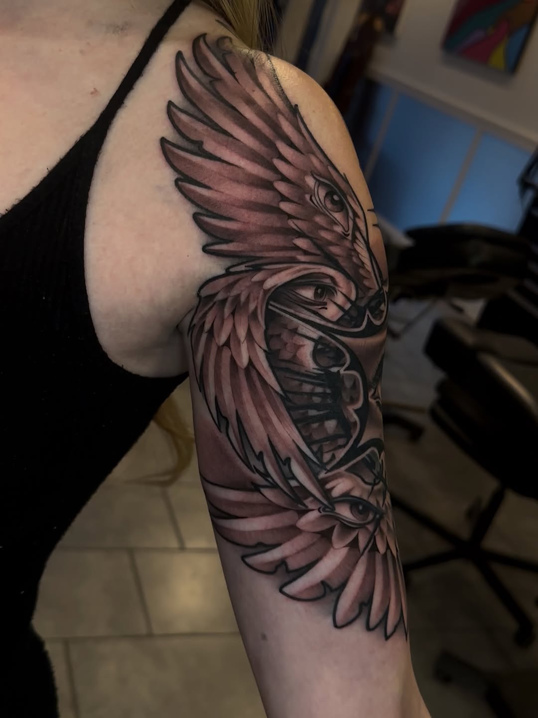 Tattoo by @severeink — black_and_grey, realism