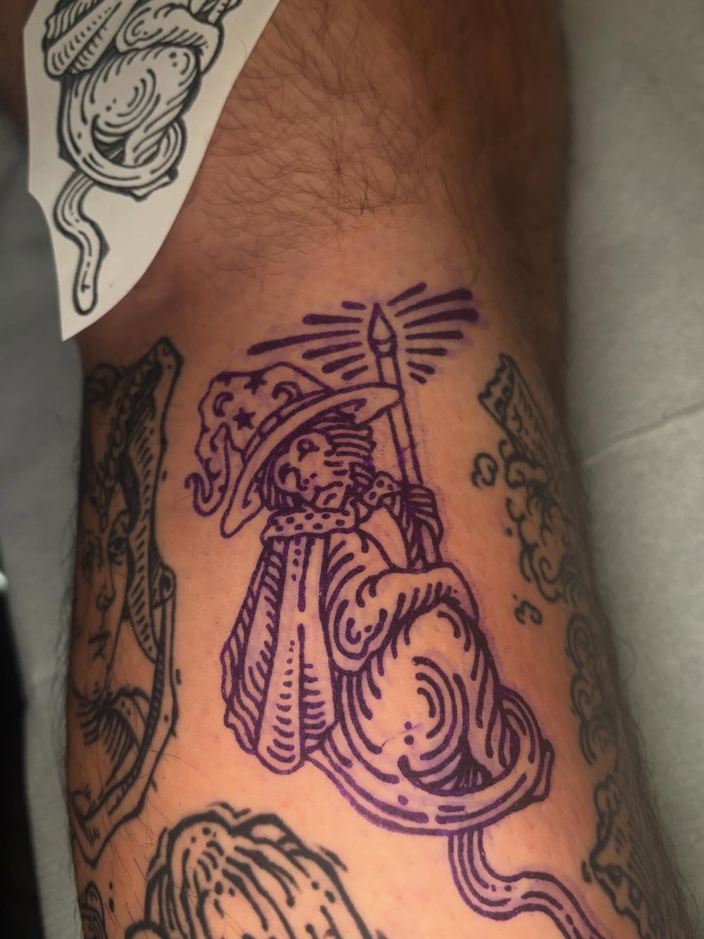 Warrior American traditional tattoo on the forearm by 𝕵𝖊𝖗𝖊𝖒𝖞 𝕻𝖚𝖗𝖈𝖊𝖑𝖑