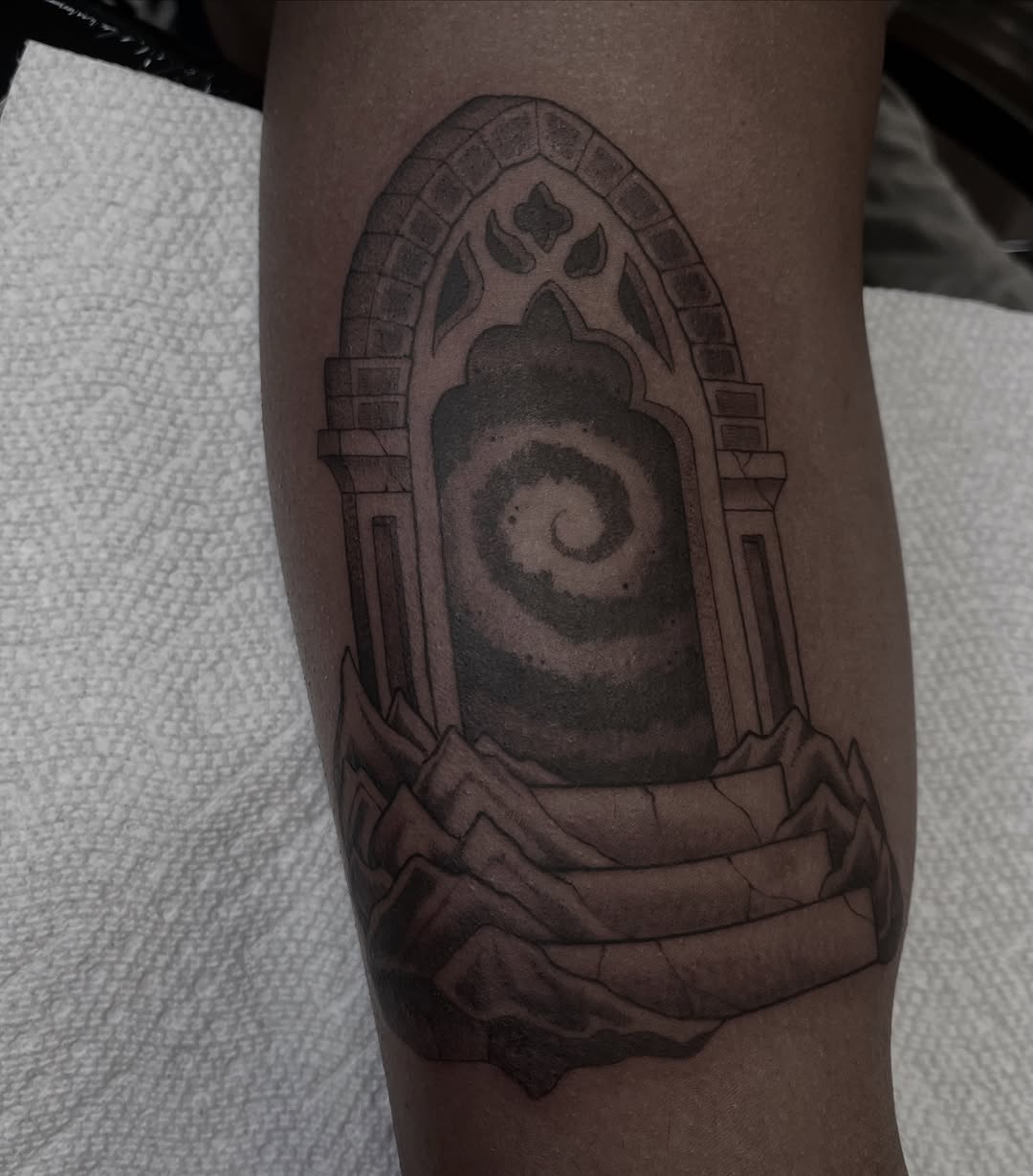 Tattoo by @vicentetattoos — black_and_grey, realism