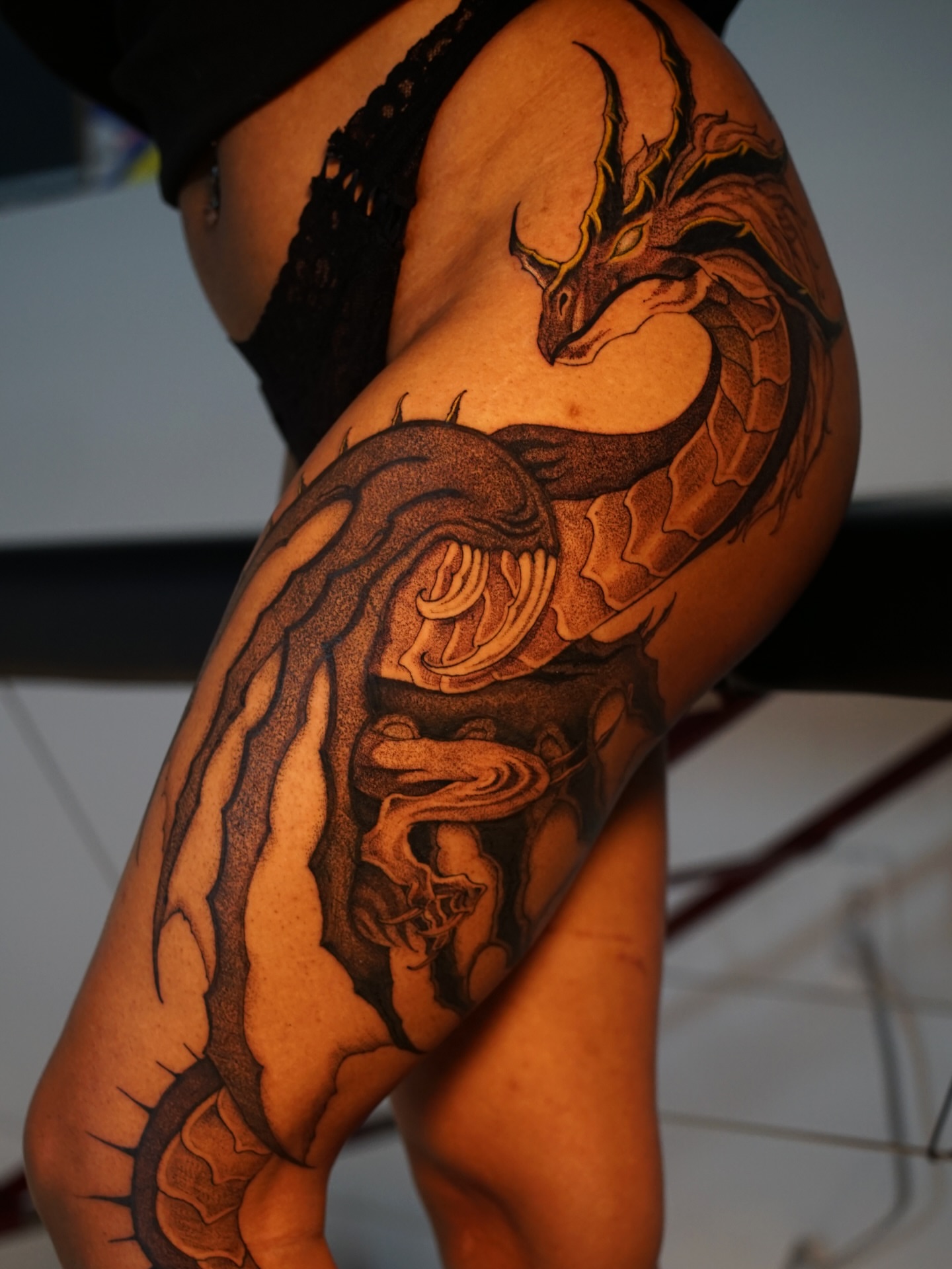 Tattoo by @cee.destined β dotwork, realism