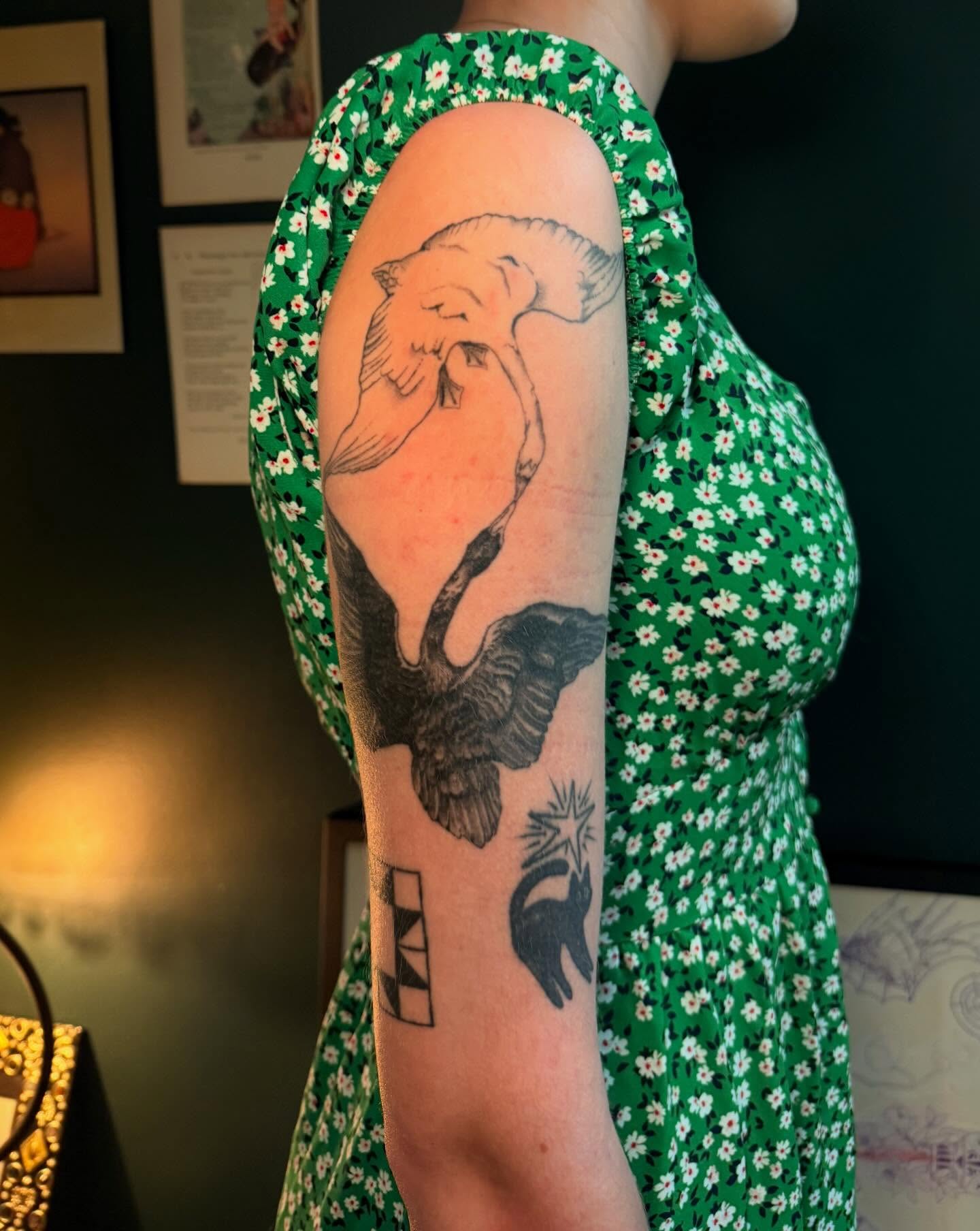 Tattoo by @juniperinkk — black_and_grey