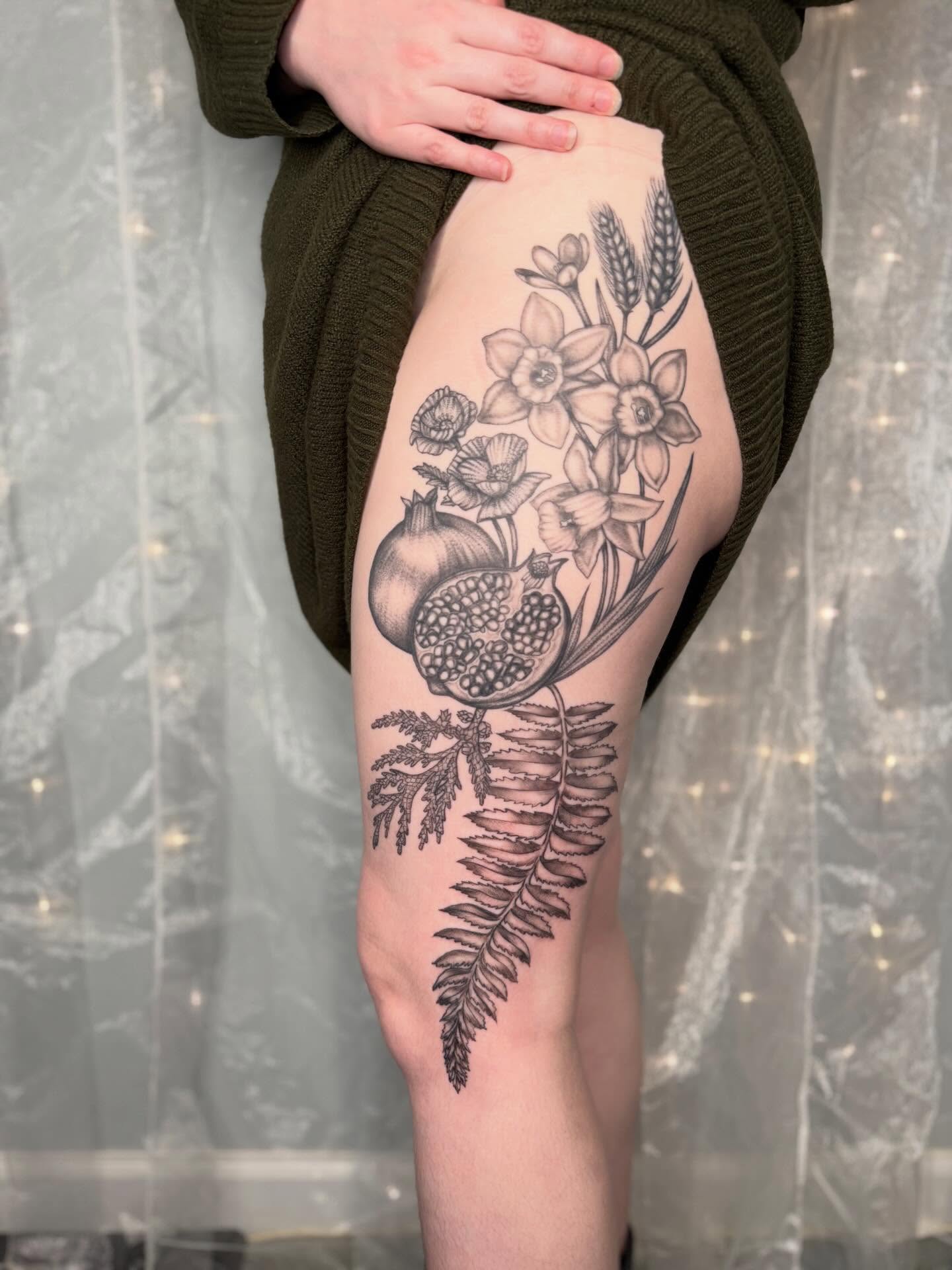 Tattoo by @promethearising — black_and_grey, realism