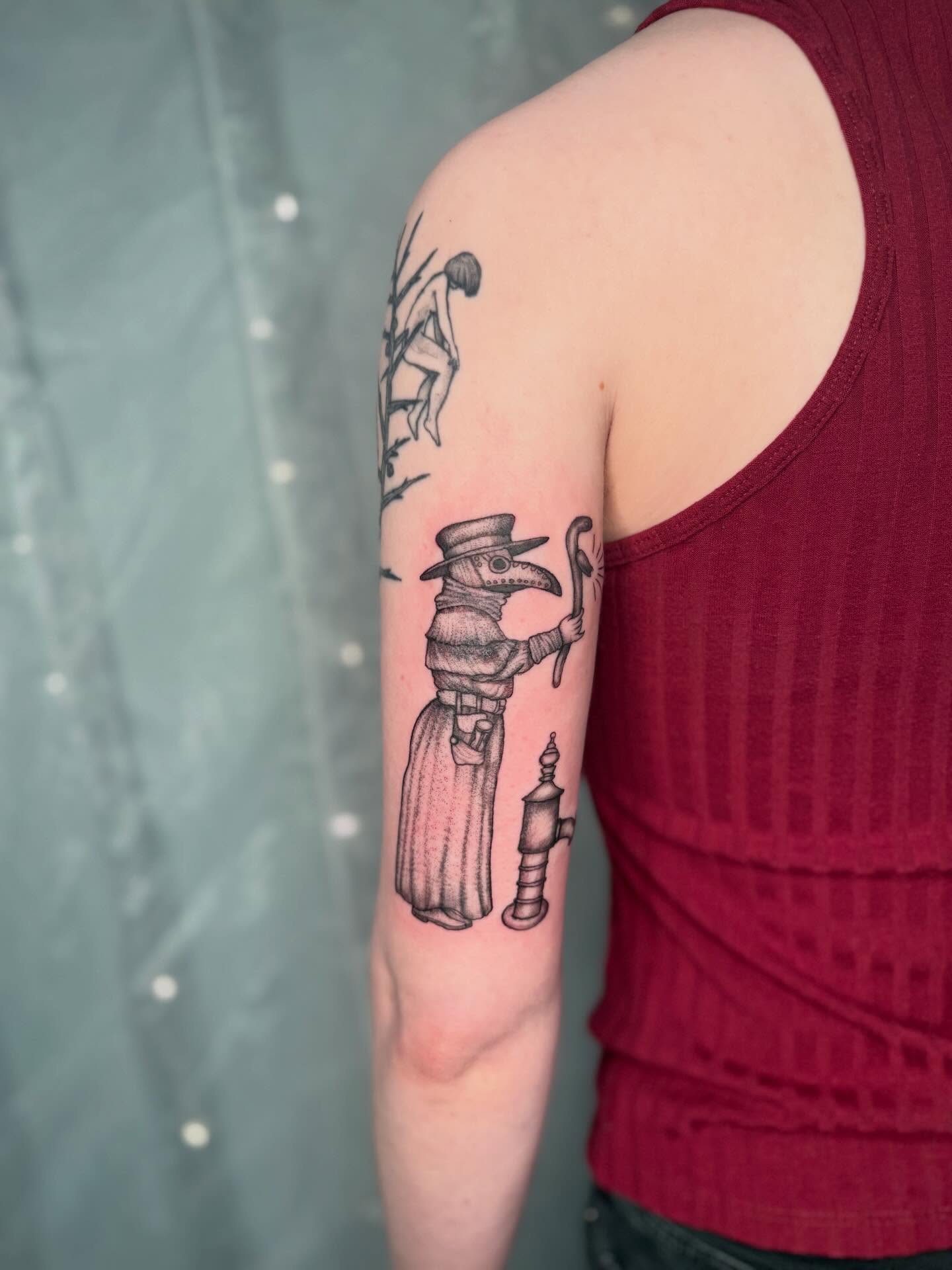 Tattoo by @promethearising — black_and_grey