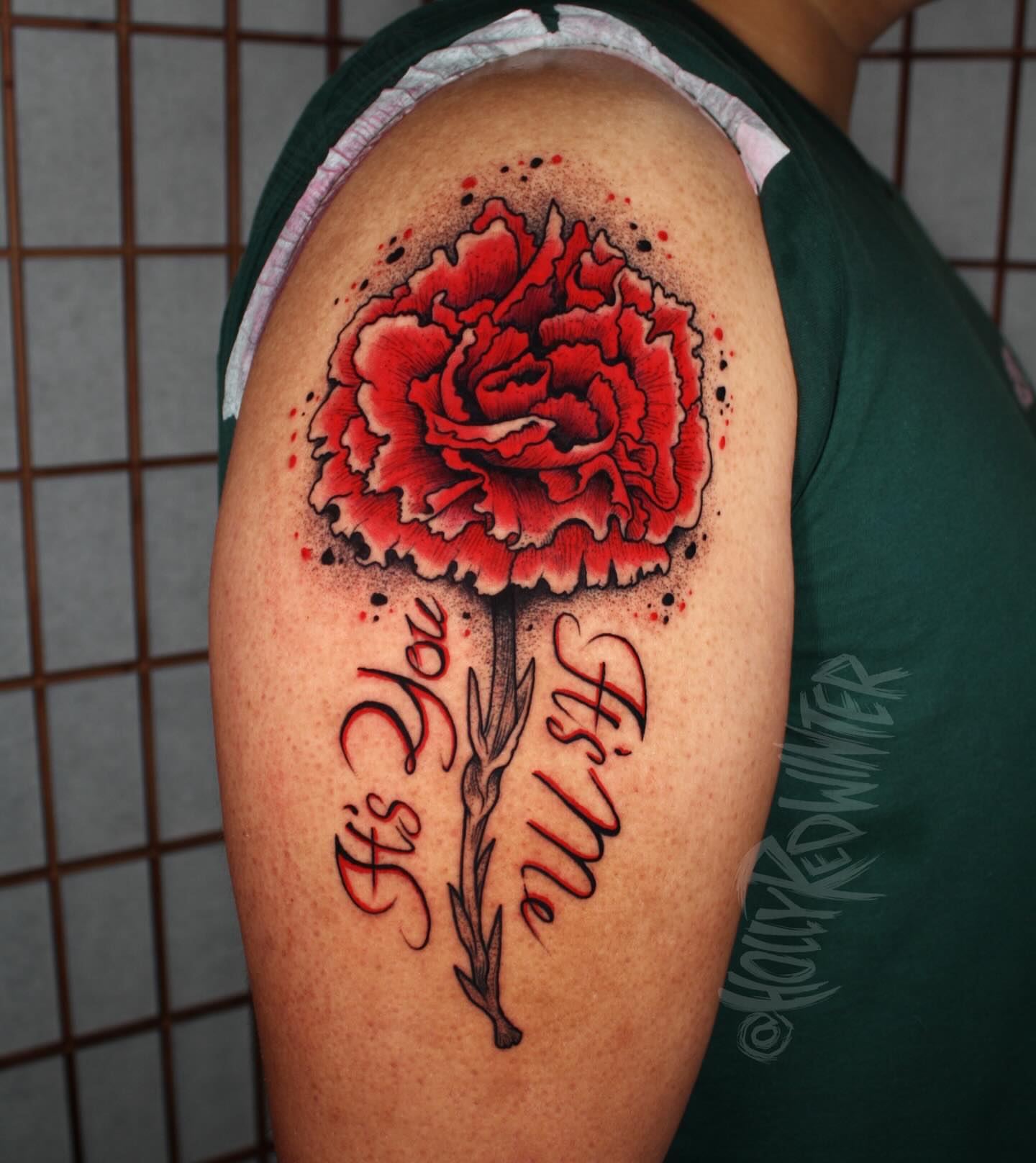 Tattoo by @hollyredwinter — dotwork, realism