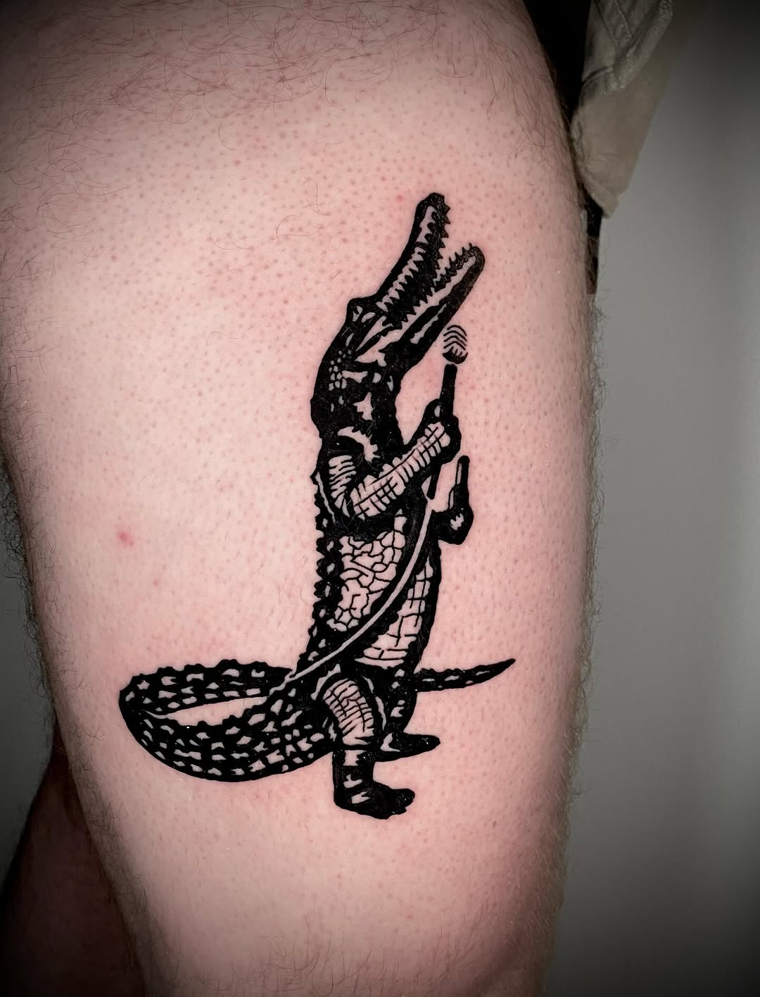 Tattoo by @jasonryantattoos — blackwork