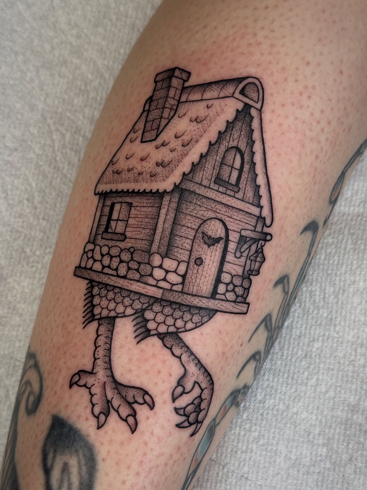 Tattoo by @clem.needlemark — dotwork