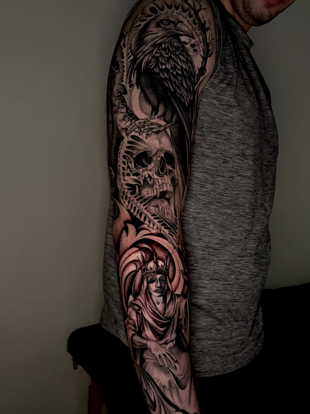 Tattoo by @taboo.tattoos_ — black_and_grey, realism