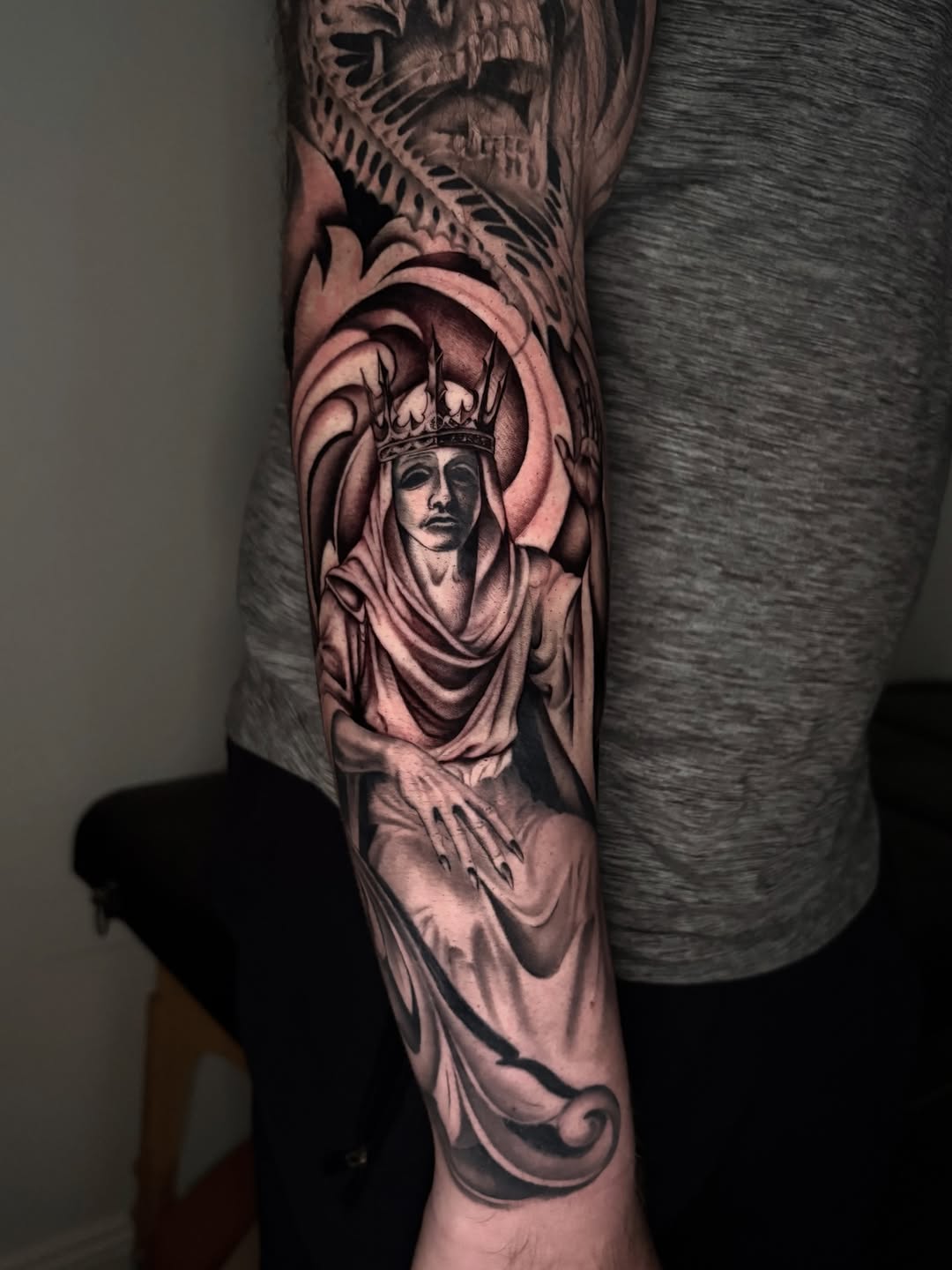 Tattoo by @taboo.tattoos_ — black_and_grey, realism