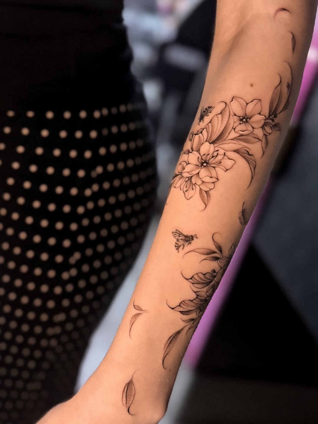 Tattoo by @night_inkaholik β fine_line, black_and_grey