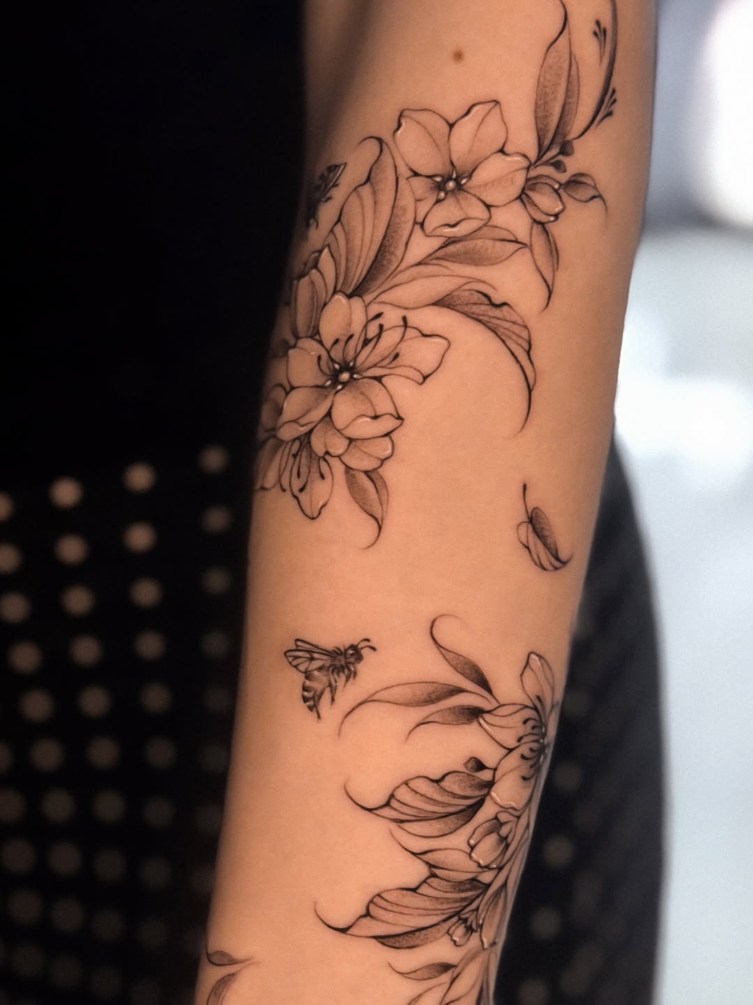 Tattoo by @night_inkaholik β fine_line, black_and_grey