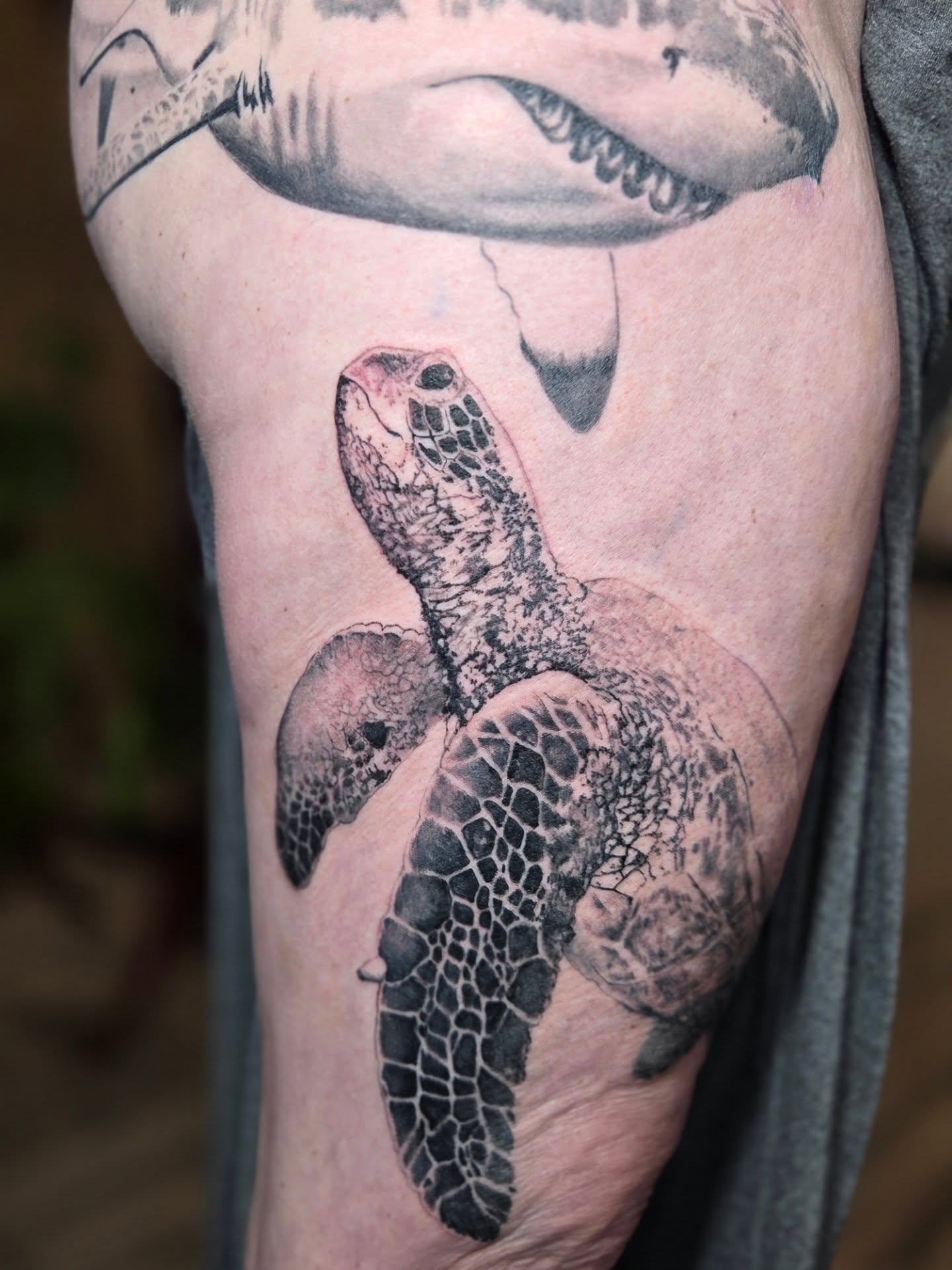 Tattoo by @jousmile_tattoos — realism, black_and_grey