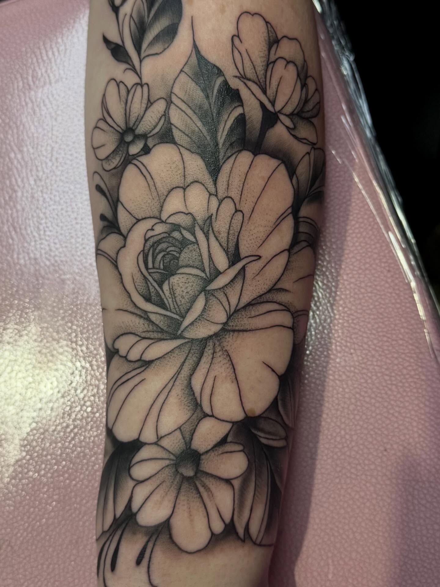 Tattoo by @kaliirisart — dotwork, realism