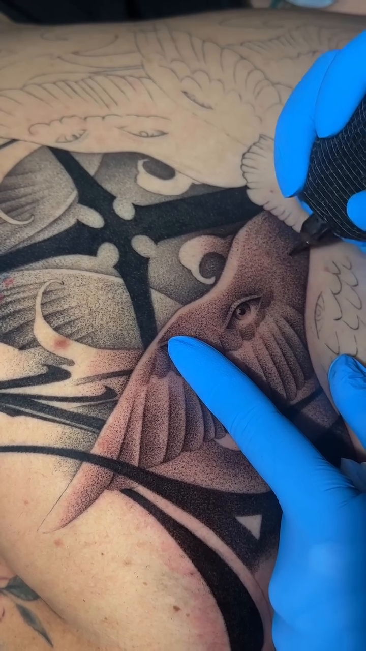 Tattoo by @dragonink.tattoos — realism, black_and_grey