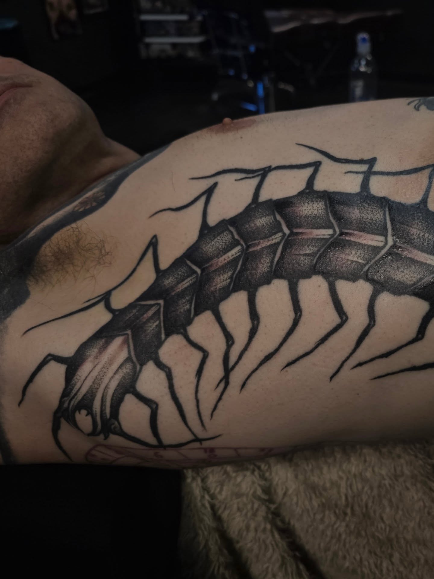Tattoo by @needleandthorntattoo — dotwork, black_and_grey