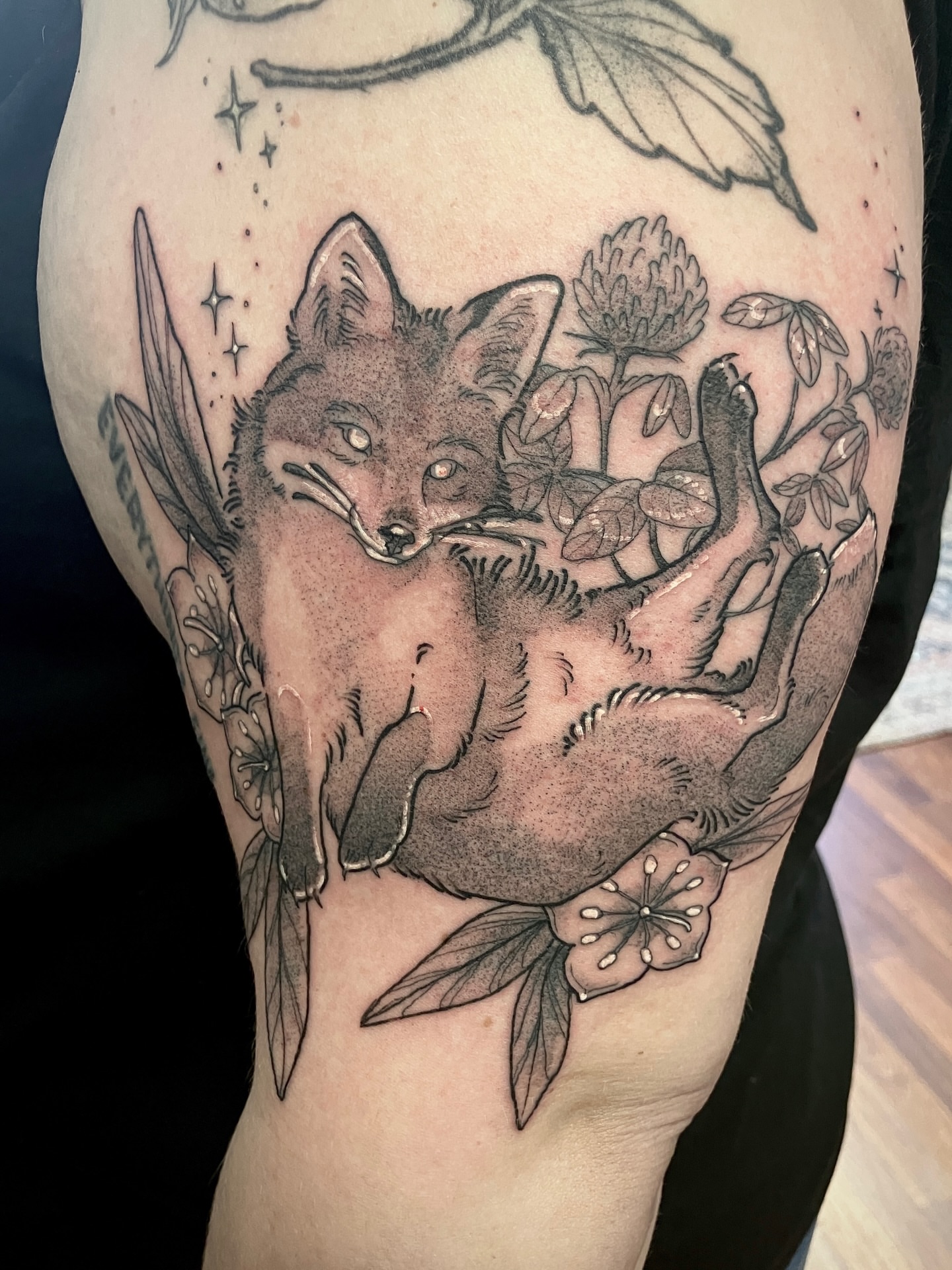 Tattoo by @joyinsorrowtattoo — black_and_grey, realism