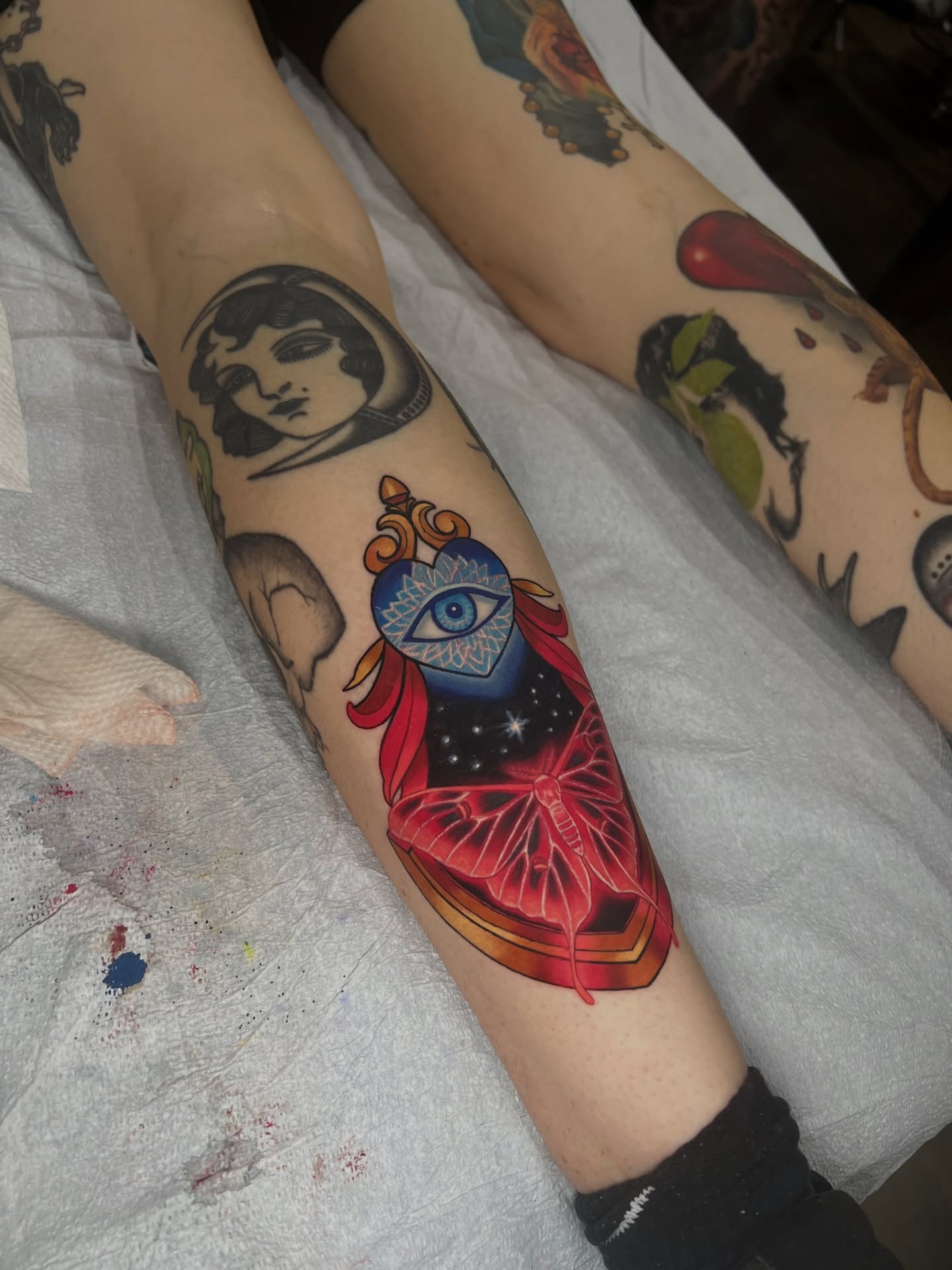 Tattoo by @slootattoos — american_traditional, surrealism