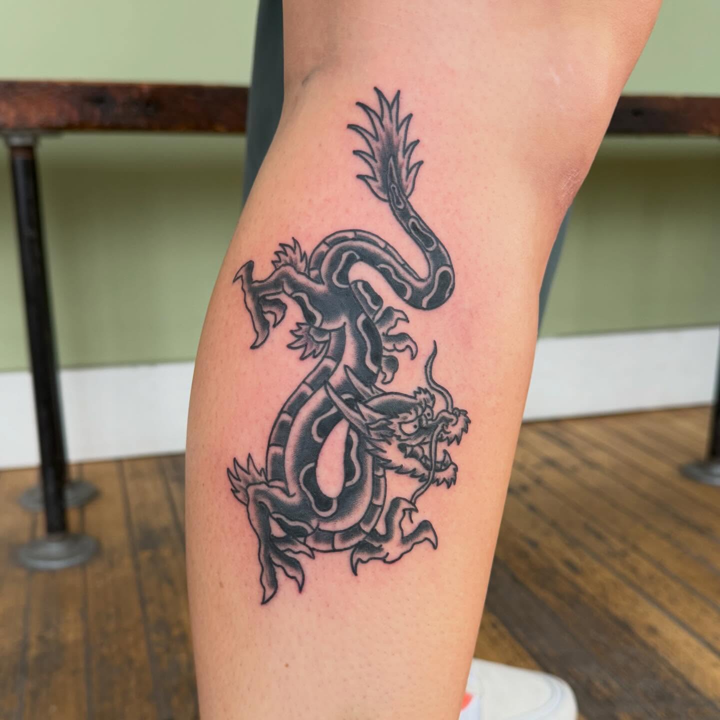 Tattoo by @sethgurdtattoo — black_and_grey