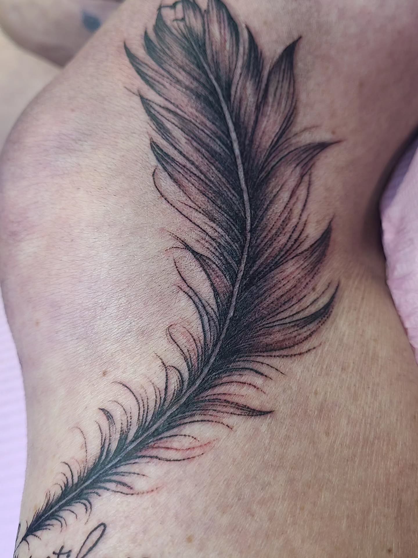 Tattoo by @shannongatesart — black_and_grey