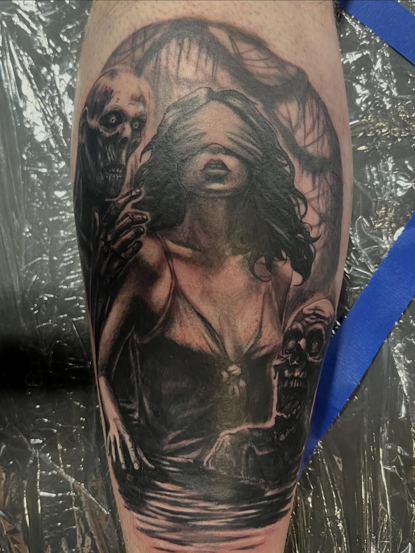 Tattoo by @lamarbodyart — dark_realism