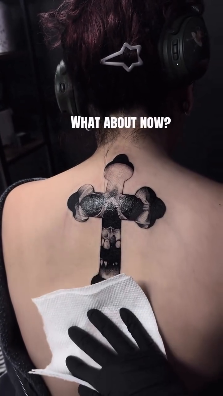 Tattoo by @driinked β black_and_grey, dark_realism