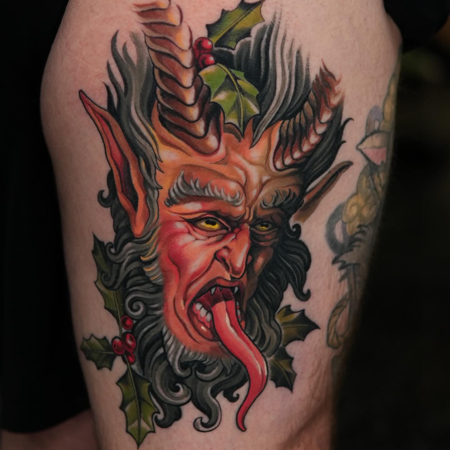 Tattoo by @tattacombs — american_traditional, dark_realism
