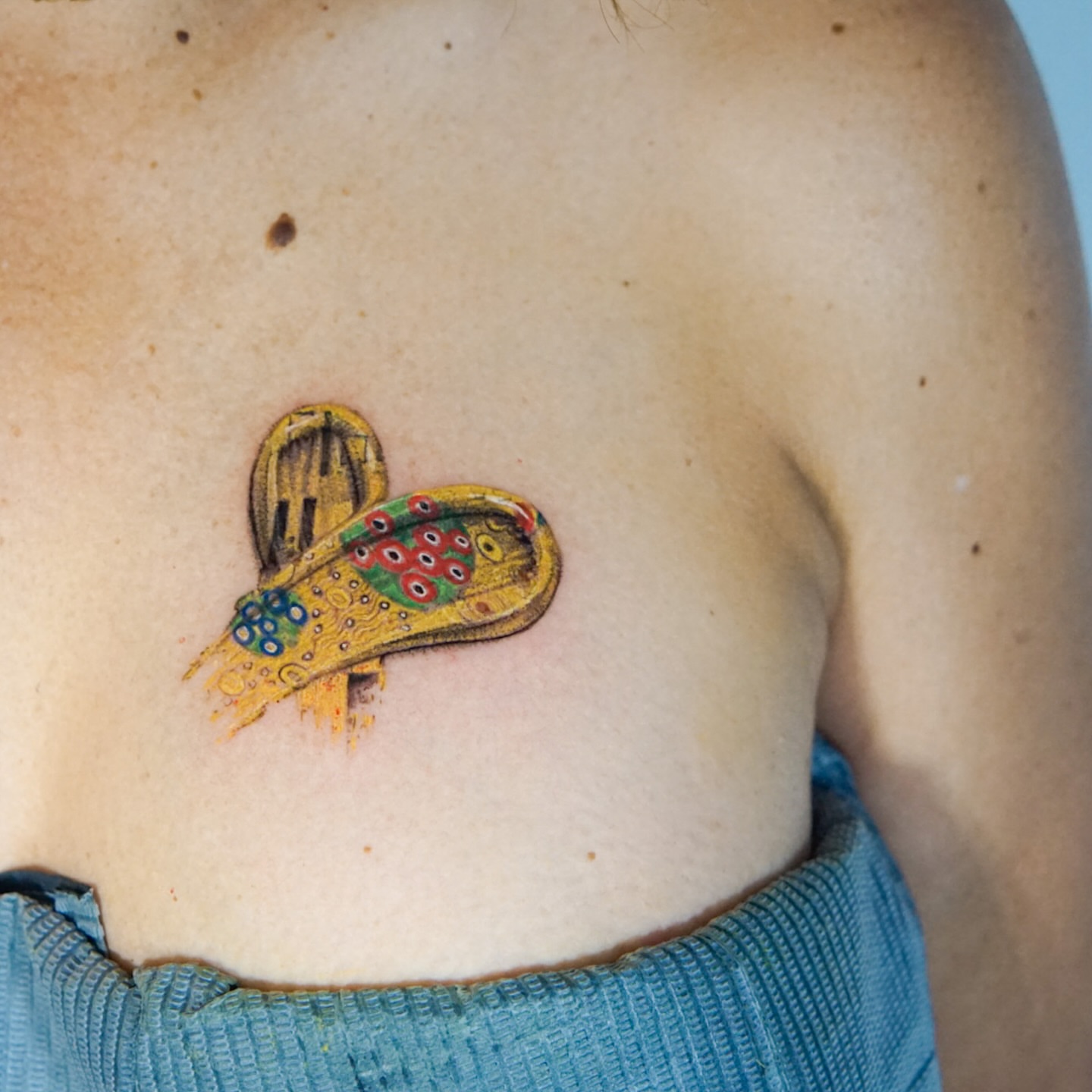 Peacock feather dotwork tattoo on the chest by Gemma✨ Realismtattoo