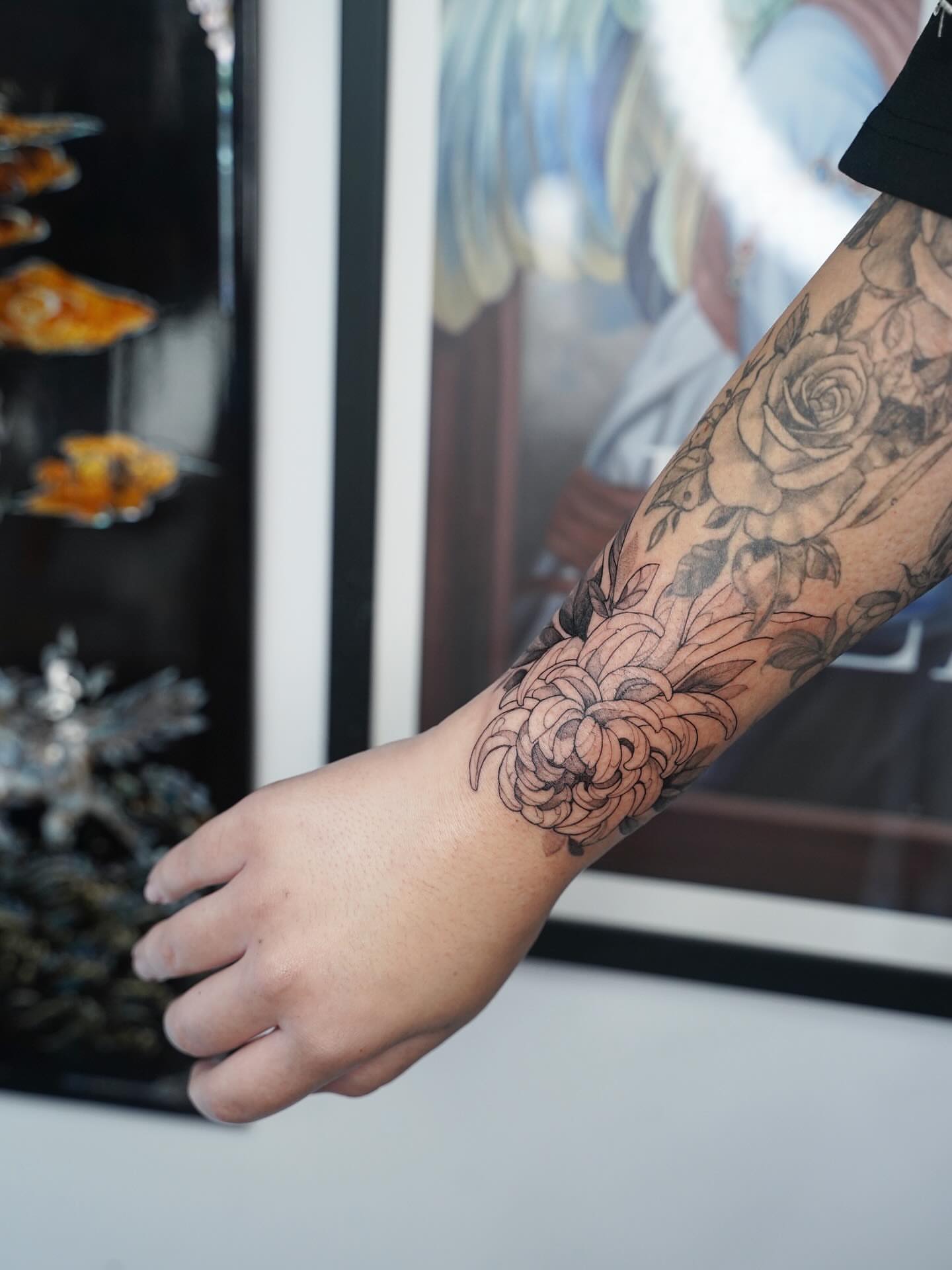 Tattoo by @emmaleetattoo — black_and_grey